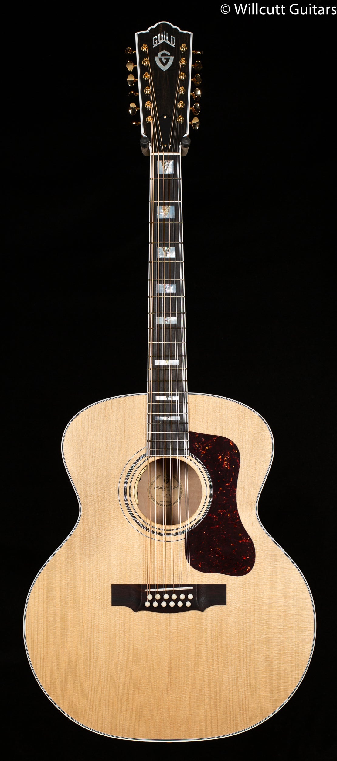 Guild F-512E  12-String Maple Blonde W/C (213)