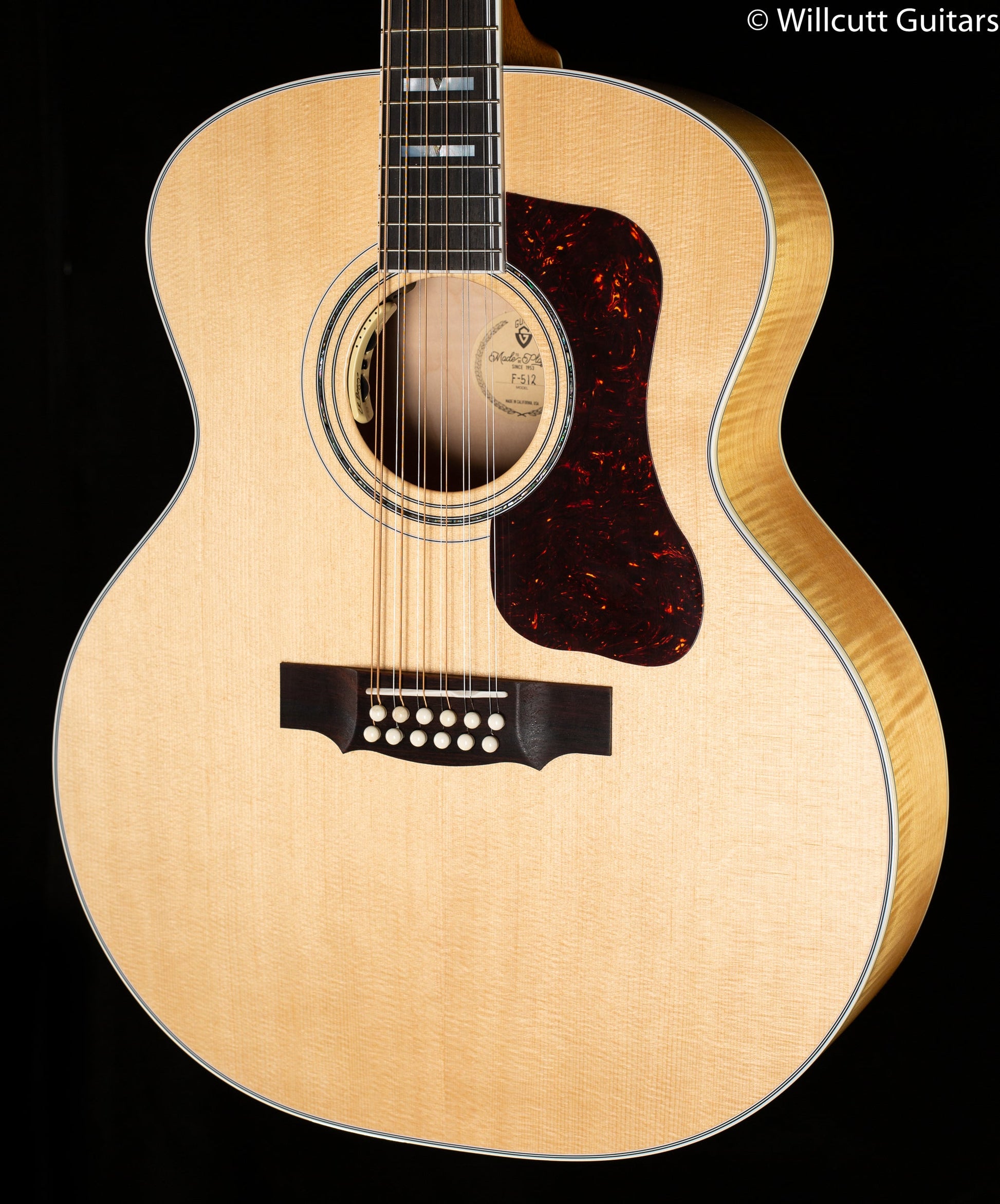Guild F-512E  12-String Maple Blonde W/C (213)