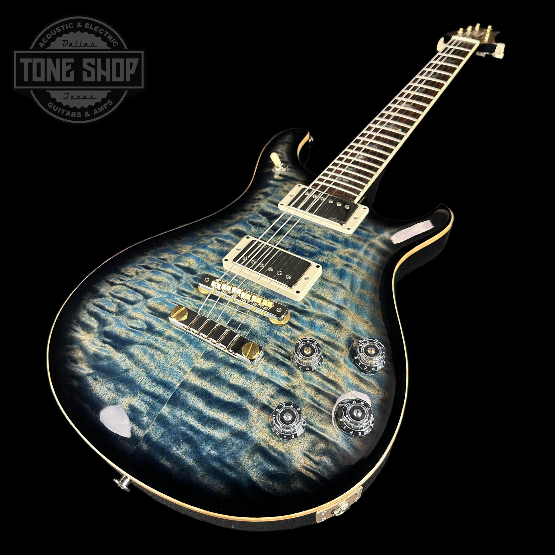 PRS Wood Library McCarty 594 10-top Quilt Faded Whale Blue Smokeburst w/case