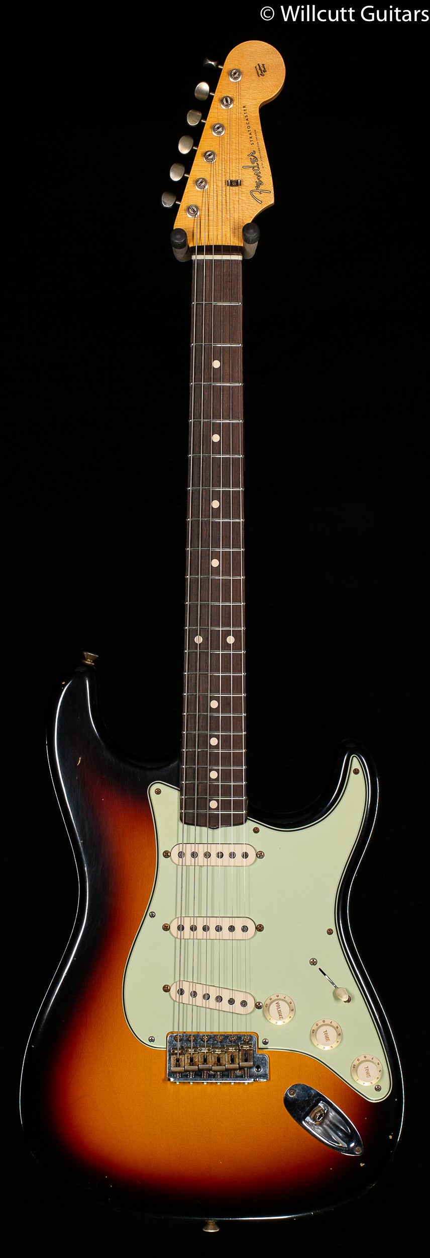Fender Custom Shop Masterbuilt Chris Fleming 1959 Strat Journeyman Relic 3-Tone Sunburst Brazilian Rosewood