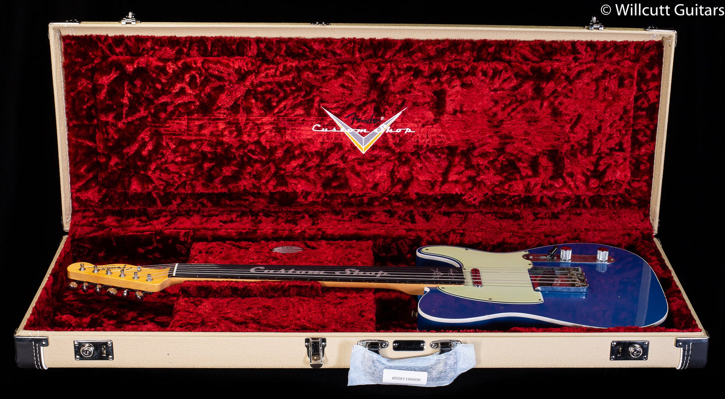 Fender Custom Shop Masterbuilt Chris Fleming '59 Telecaster Custom Journeyman Lake Placid Blue Brazilian Rosewood