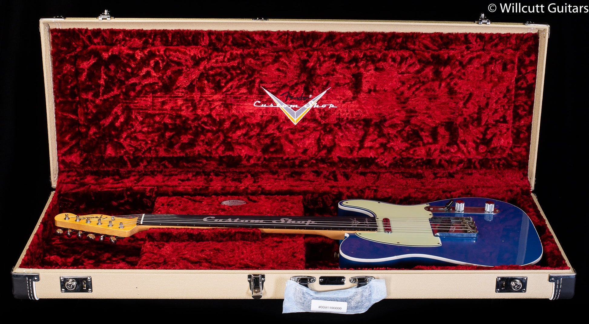 Fender Custom Shop Masterbuilt Chris Fleming '59 Telecaster Custom Journeyman Lake Placid Blue Brazilian Rosewood