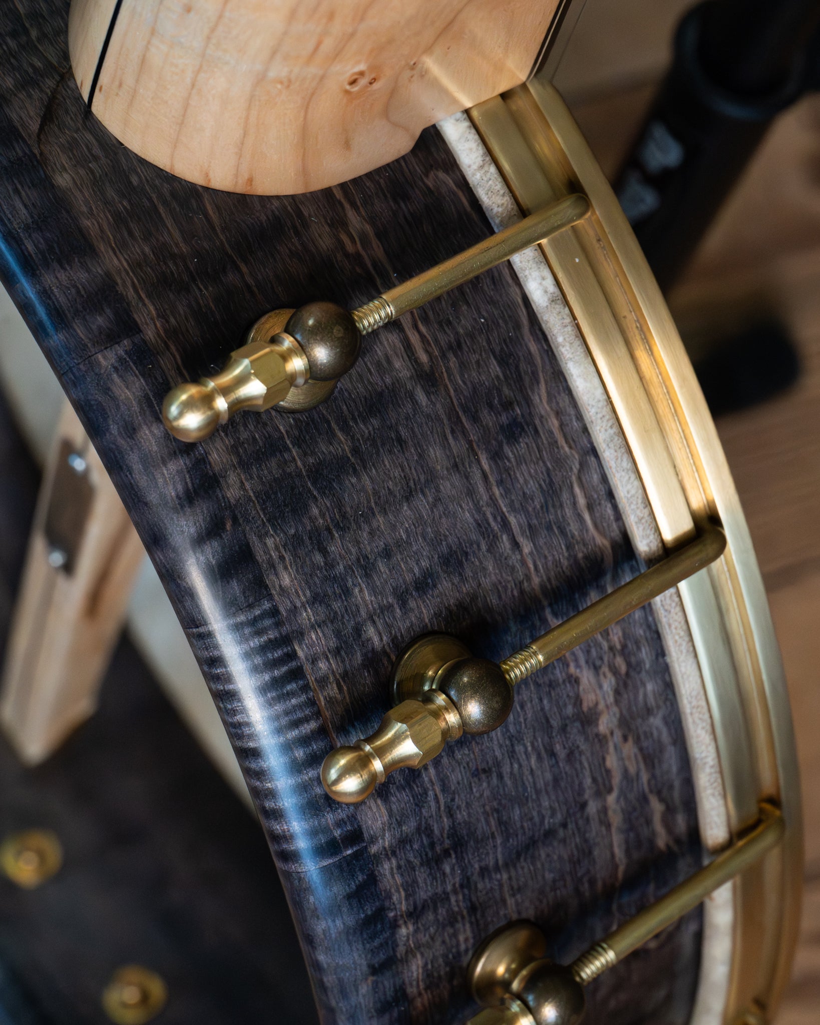 Chuck Lee Hawkins Spring 12in Fretless Openback Banjo, #876