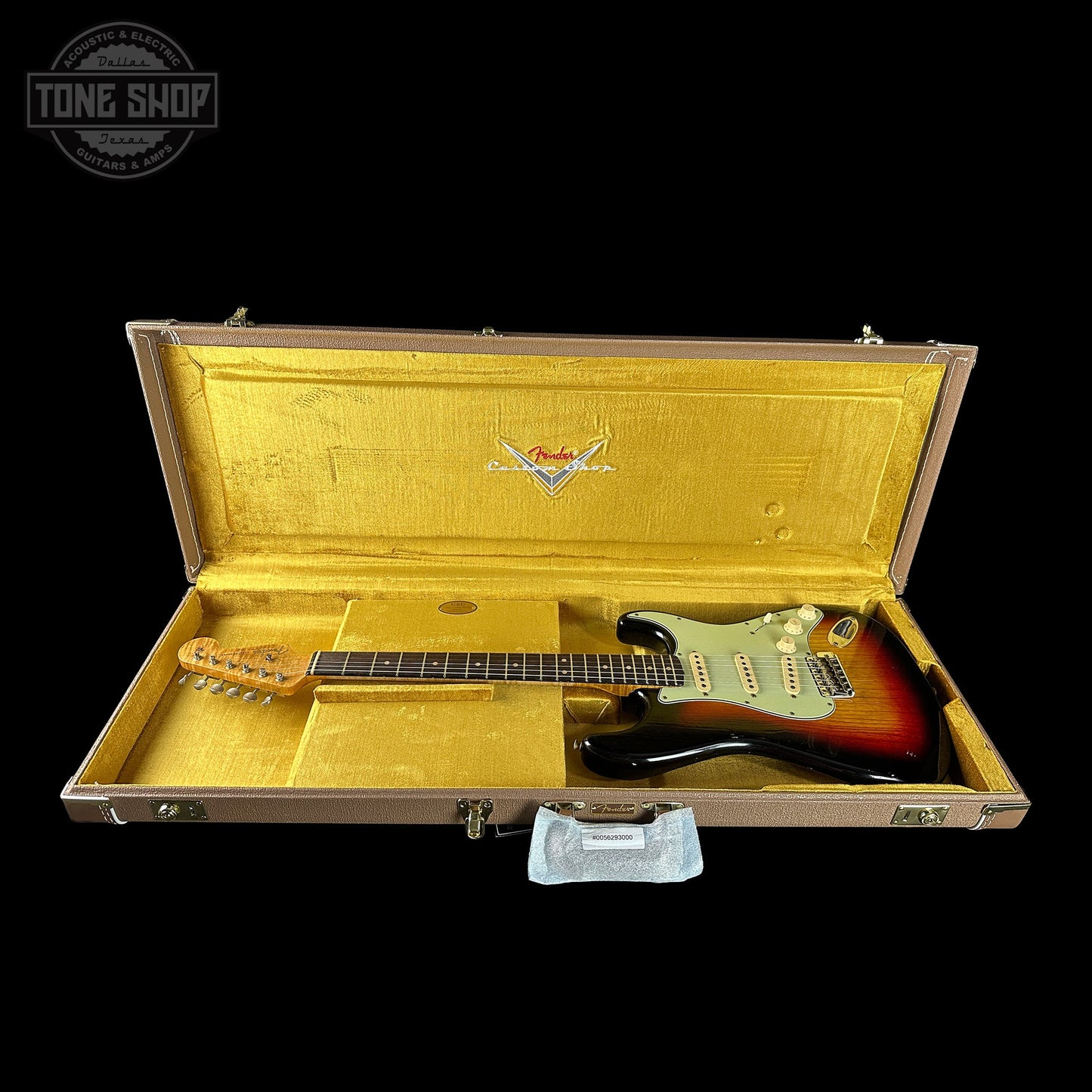 Fender Custom Shop TSG Exclusive ’63 Stratocaster Chambered 3-Tone Sunburst Journeyman Relic w/case CZ588375