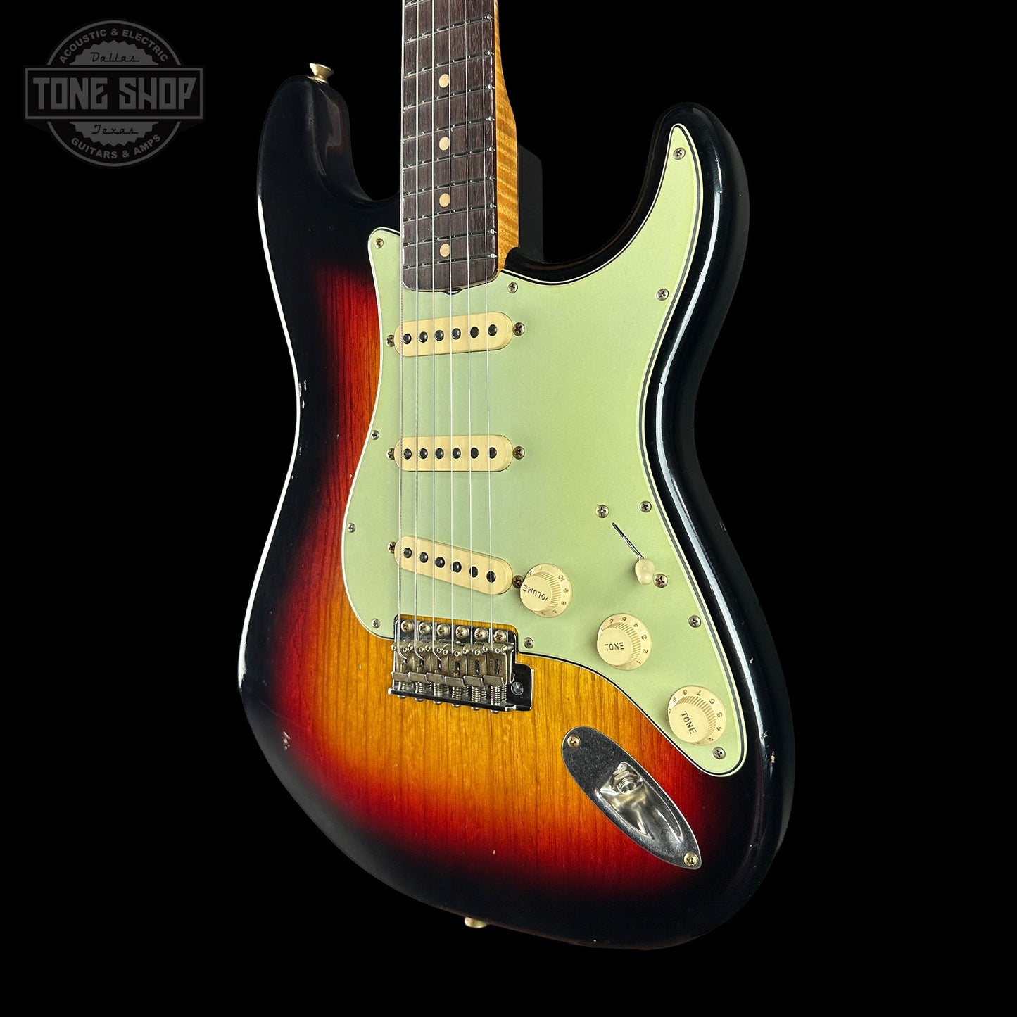 Fender Custom Shop TSG Exclusive ’63 Stratocaster Chambered 3-Tone Sunburst Journeyman Relic w/case CZ588375