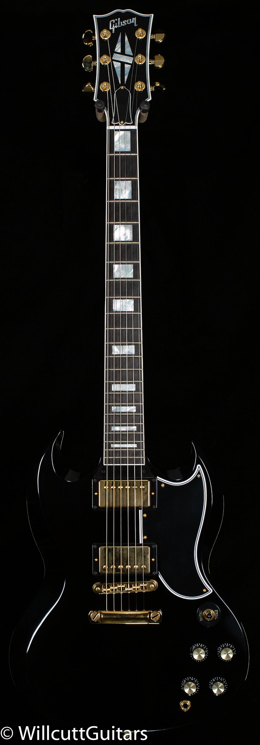 Gibson Custom Shop SG Custom 2-Pickup w/ Ebony Fingerboard Gloss, Ebony (564)
