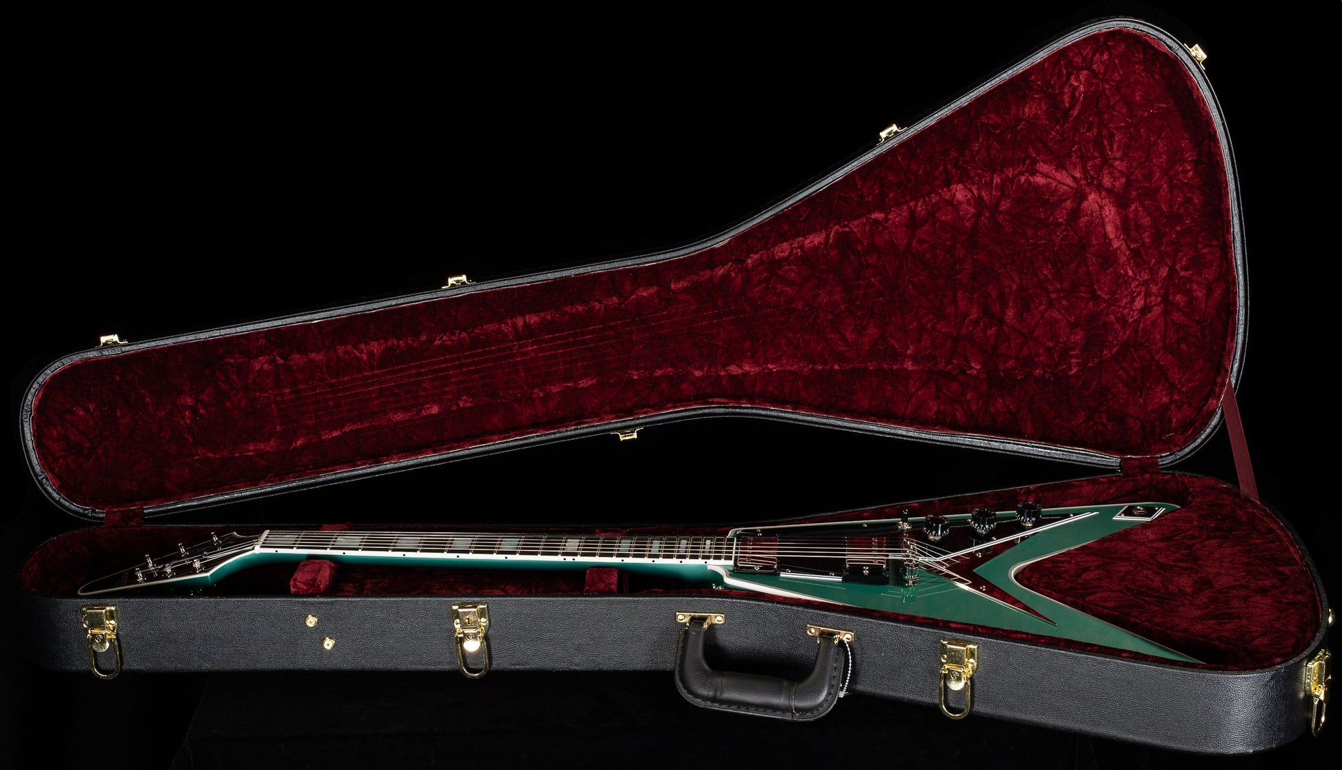 Gibson Custom Shop Willcutt Exclusive Flying V Custom Inverness Green Gloss (129)