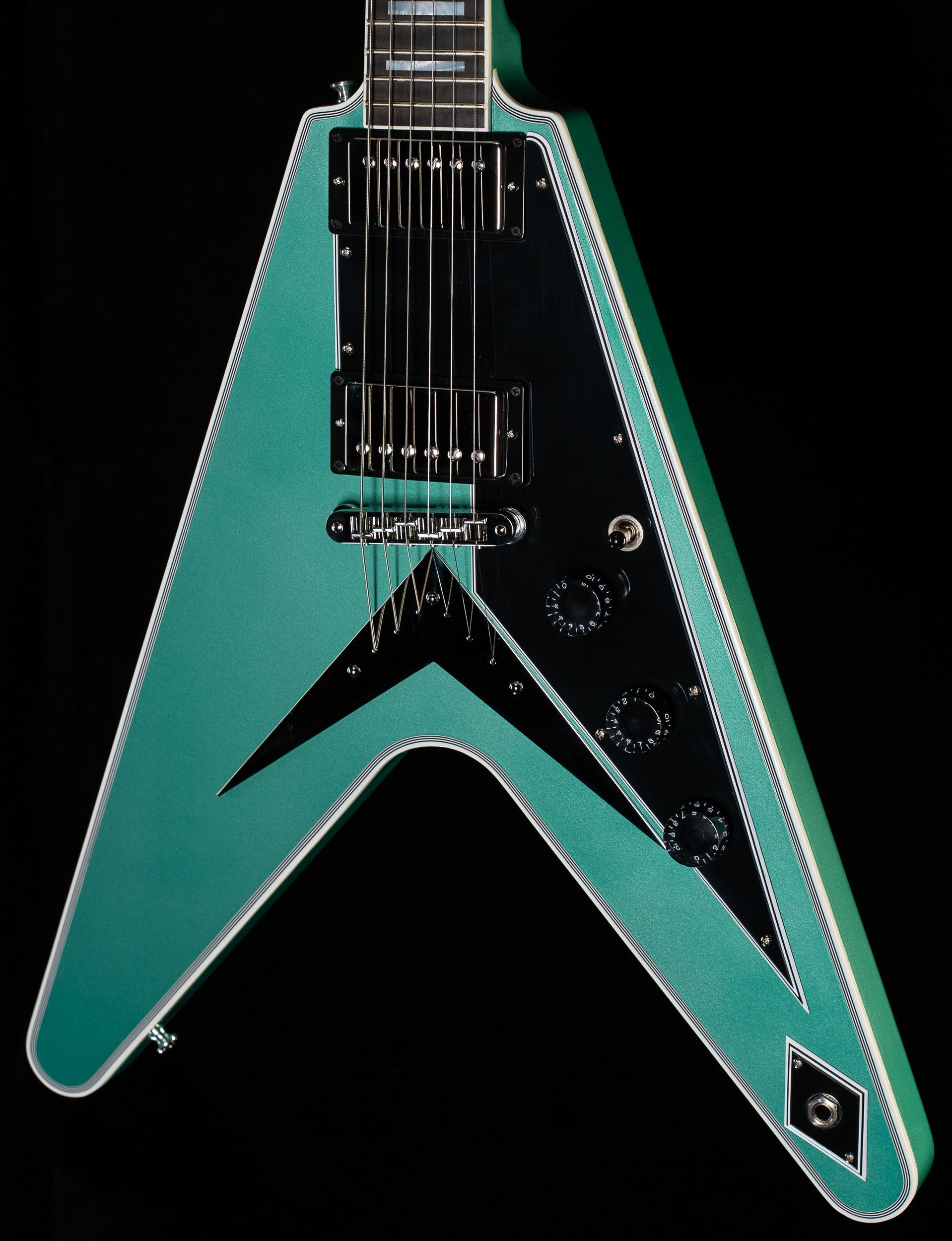 Gibson Custom Shop Willcutt Exclusive Flying V Custom Inverness Green Gloss (254)