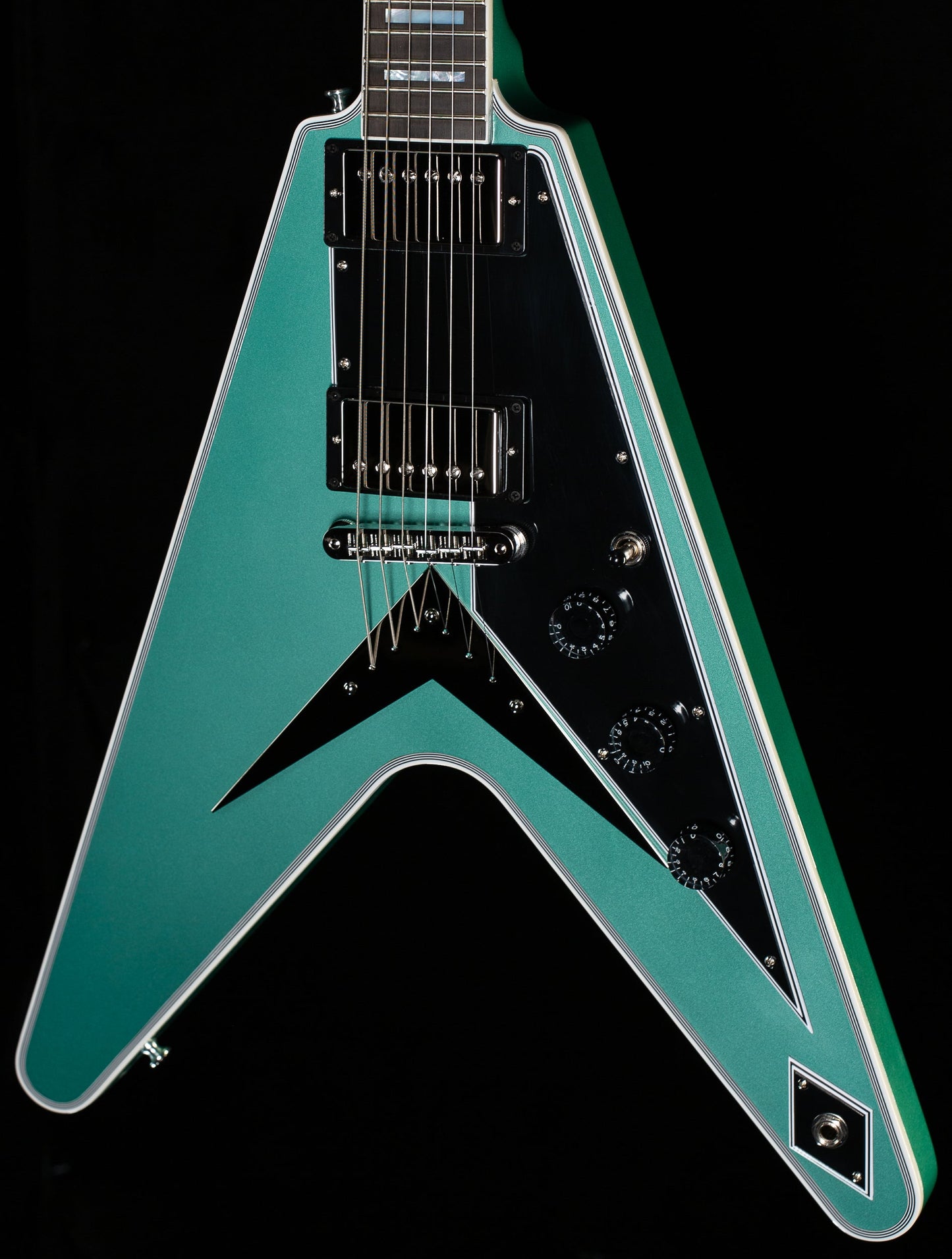 Gibson Custom Shop Willcutt Exclusive Flying V Custom Inverness Green Gloss (361)