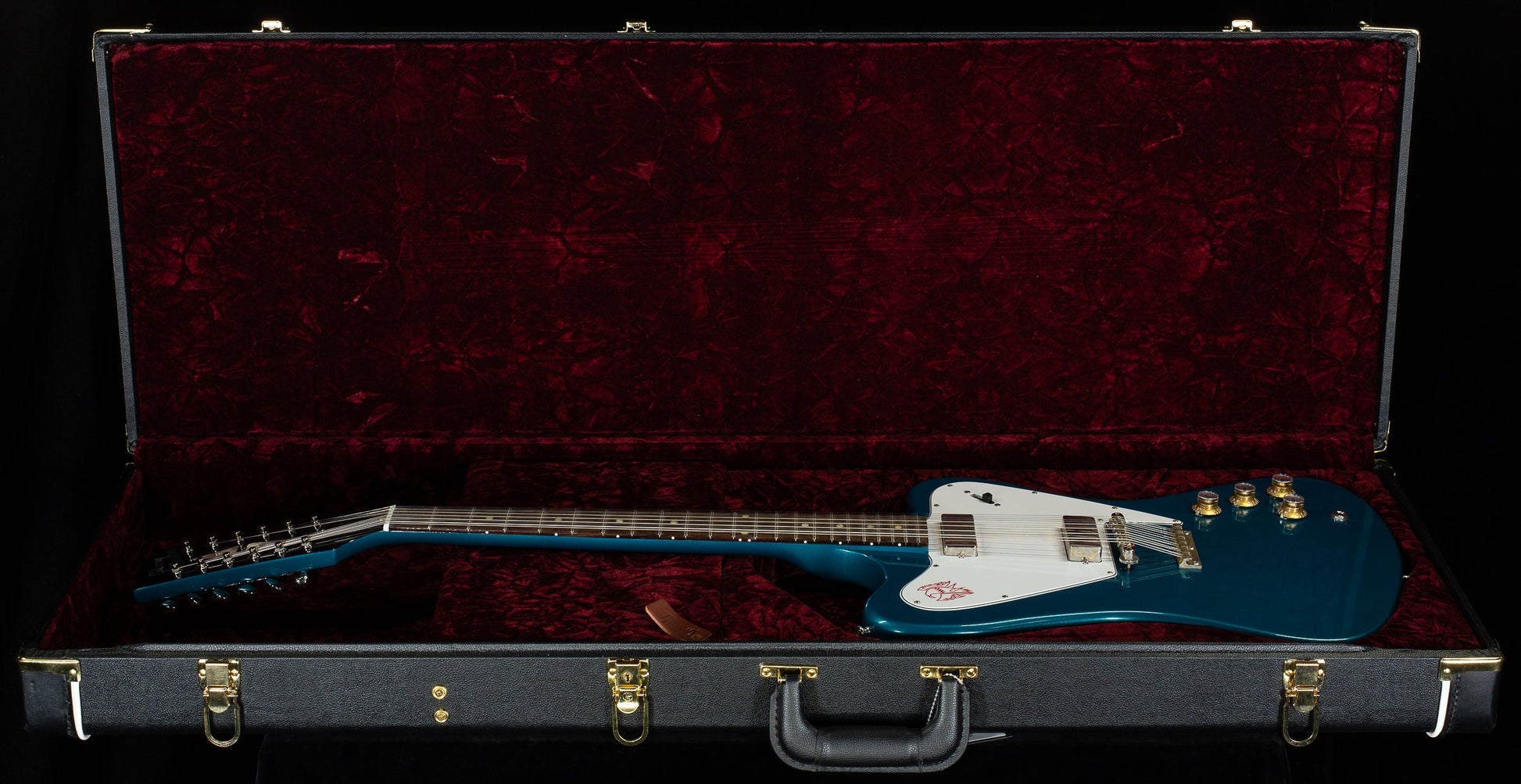 Gibson 1965 Non-Reverse Firebird V 12-String Reissue Aqua Mist VOS (374)