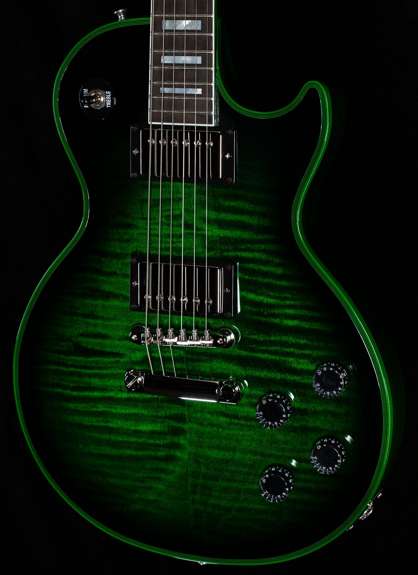 Gibson Custom Shop Les Paul Axcess Custom Figured Green Widow Gloss (458)