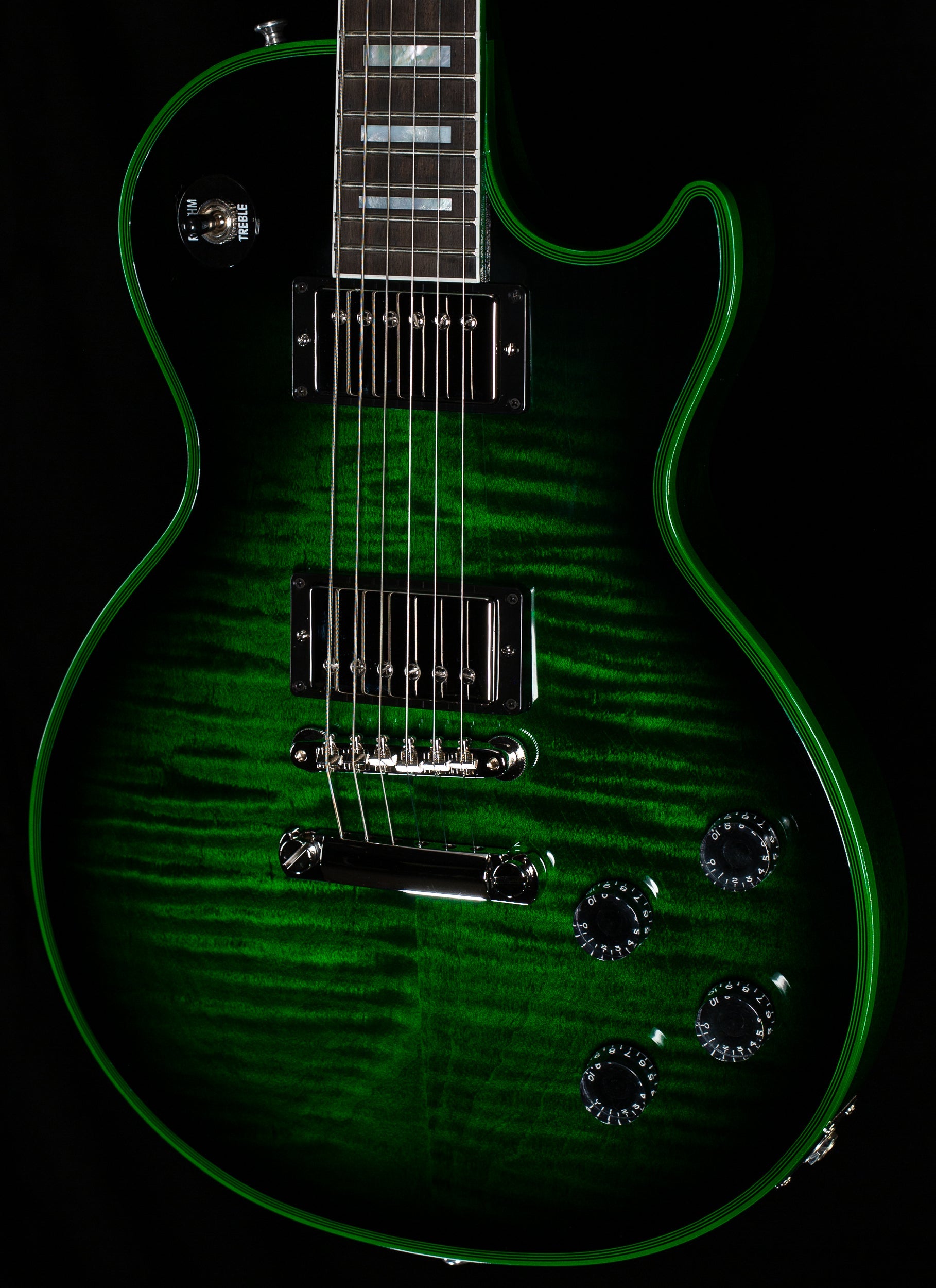 Gibson Custom Shop Les Paul Axcess Custom Figured Green Widow Gloss (458)
