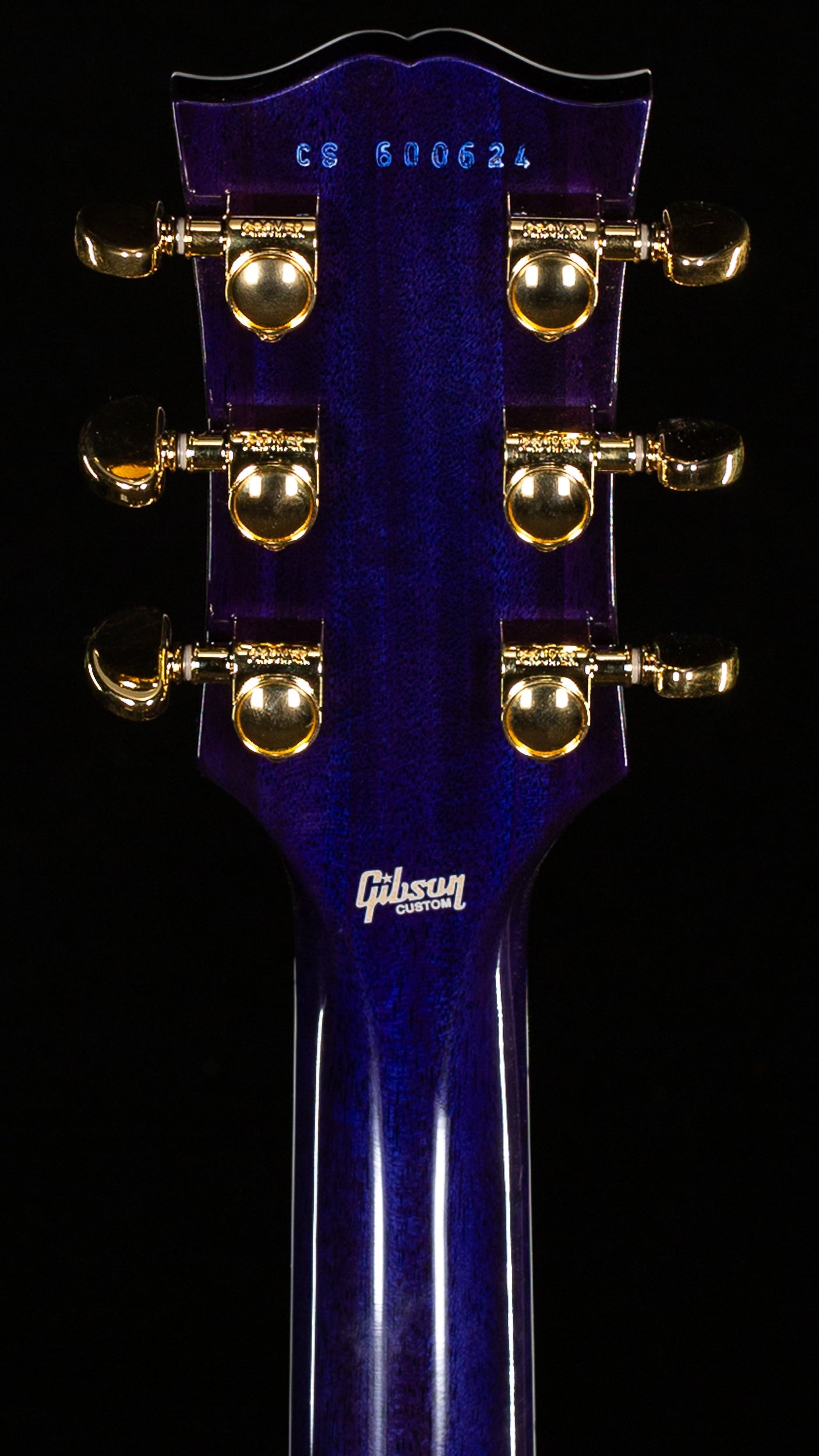Gibson Custom Shop Willcutt Cavern Collection Les Paul Custom Quilt Transparent Blue Chambered (624)