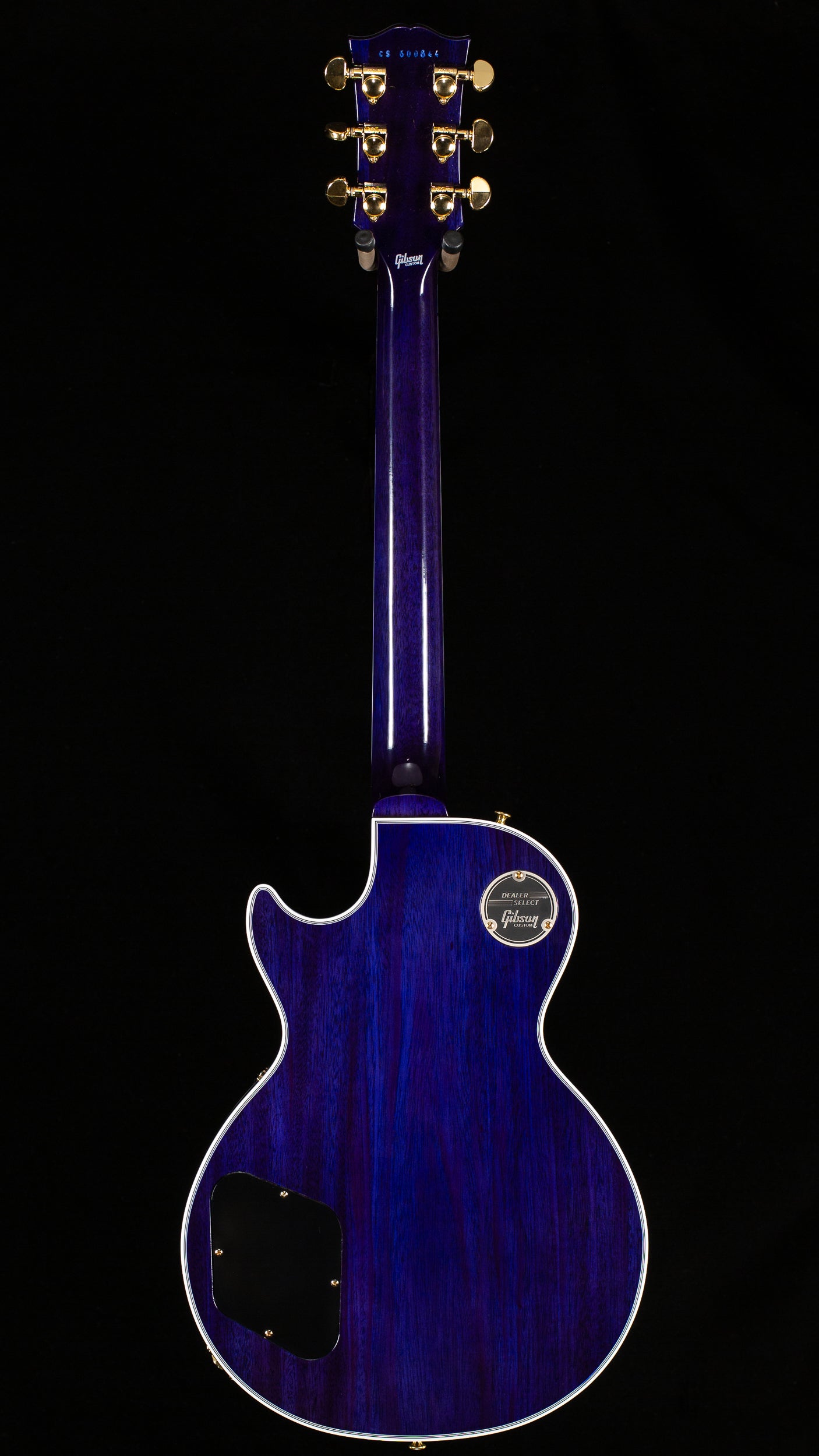 Gibson Custom Shop Willcutt Cavern Collection Les Paul Custom Quilt Transparent Blue Chambered (644)