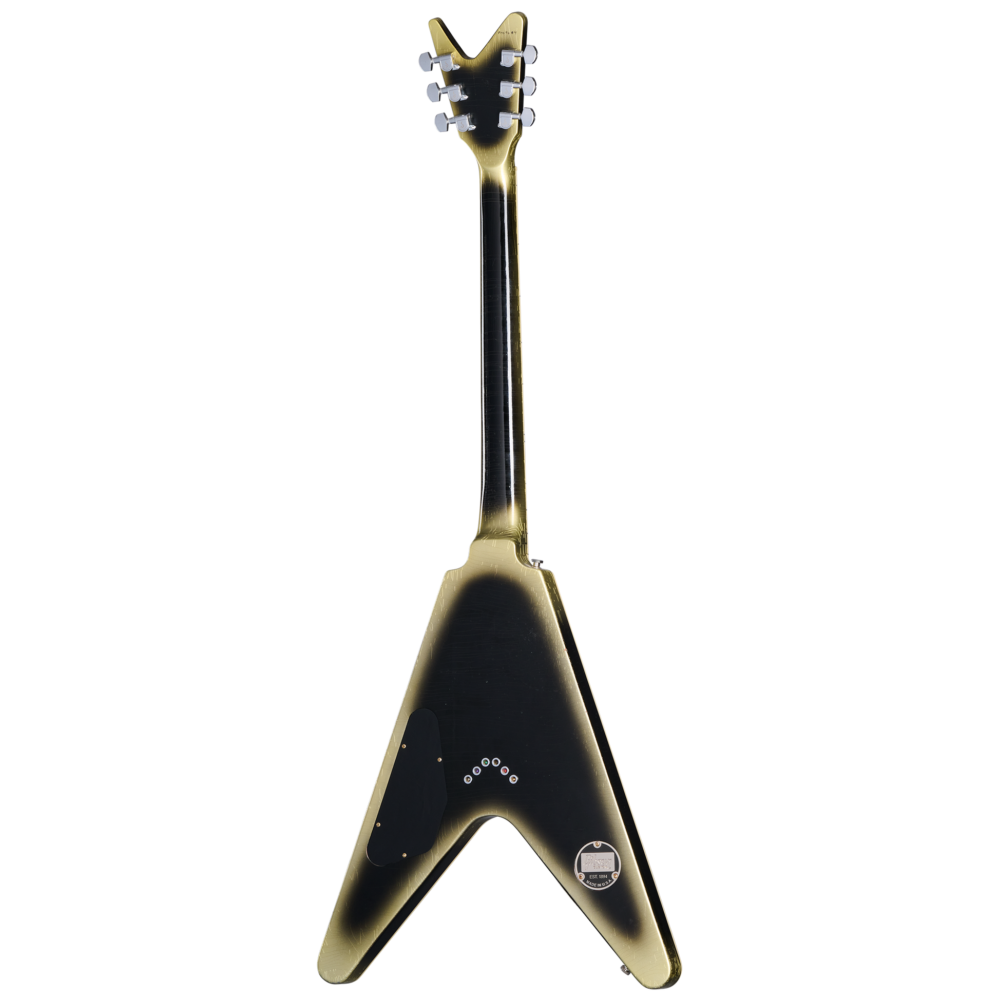 Gibson Custom Adam Jones Flying V Collector's Edition, Reverse Antique Silverburst