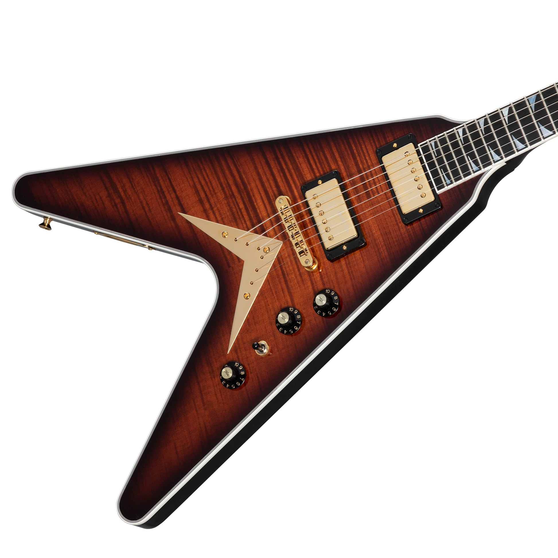 Gibson Custom Dave Mustaine Flying V EXP Limited Edition, Red Amber Burst