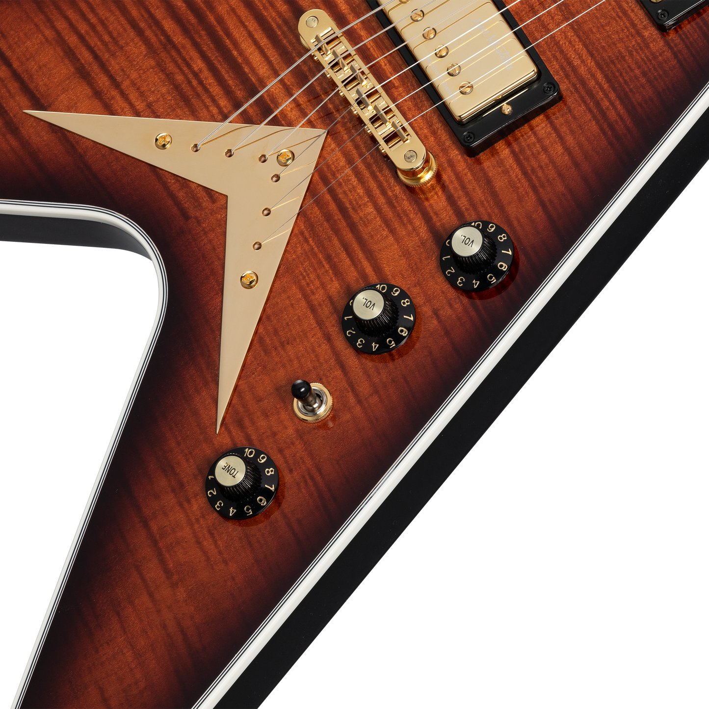 Gibson Custom Dave Mustaine Flying V EXP Limited Edition, Red Amber Burst