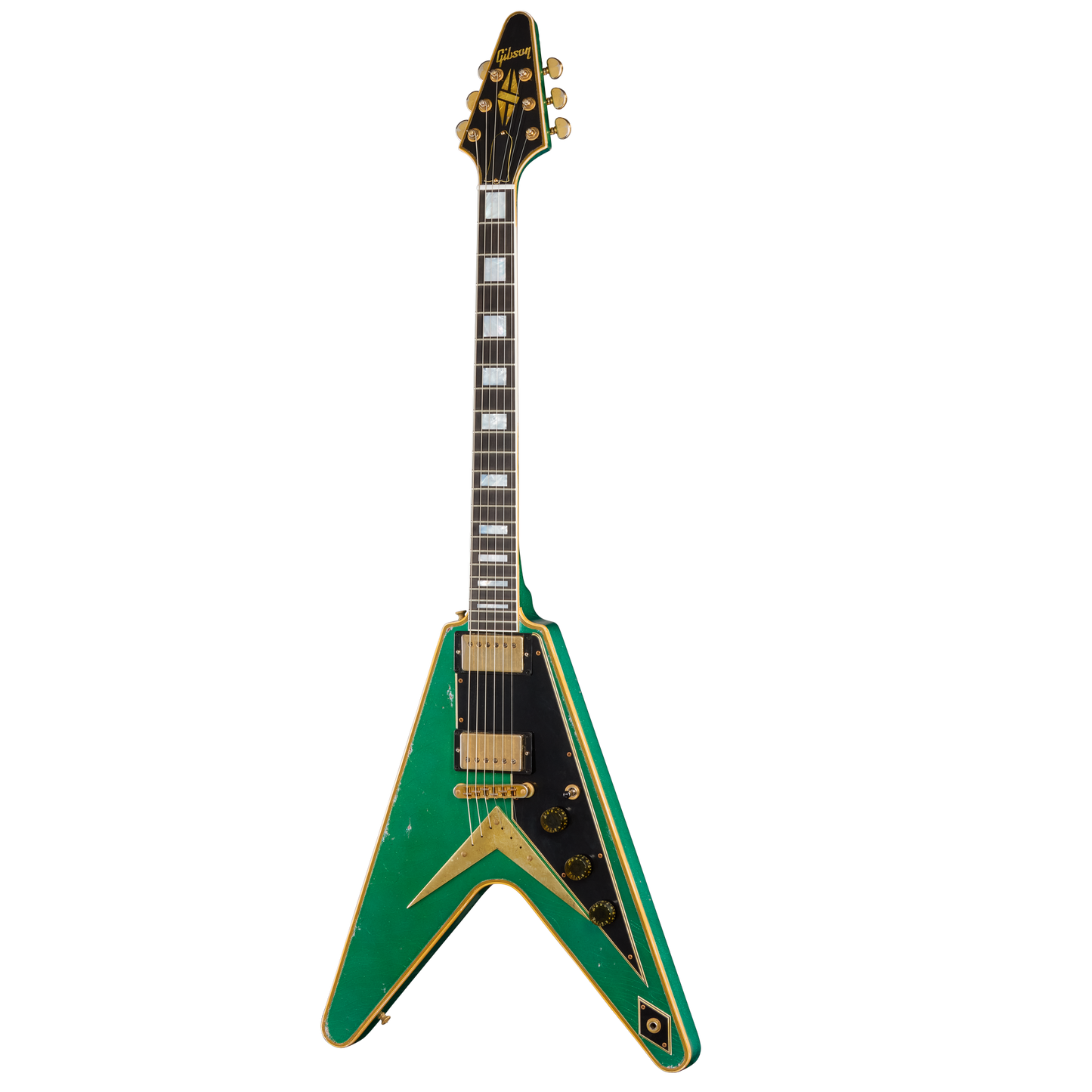 Gibson Custom LE Flying V Custom, Heavy Aged, Teal Sparkle