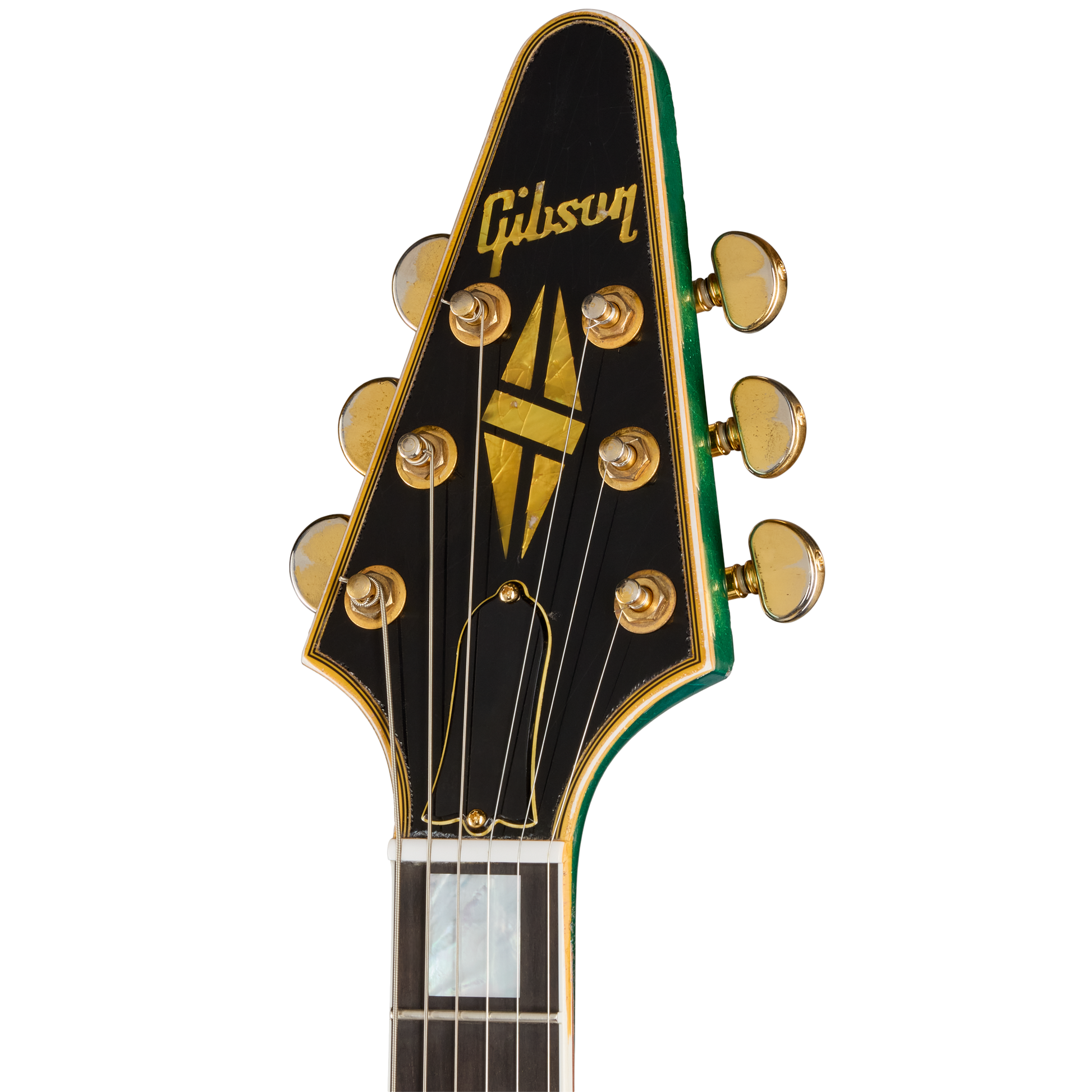 Gibson Custom LE Flying V Custom, Heavy Aged, Teal Sparkle