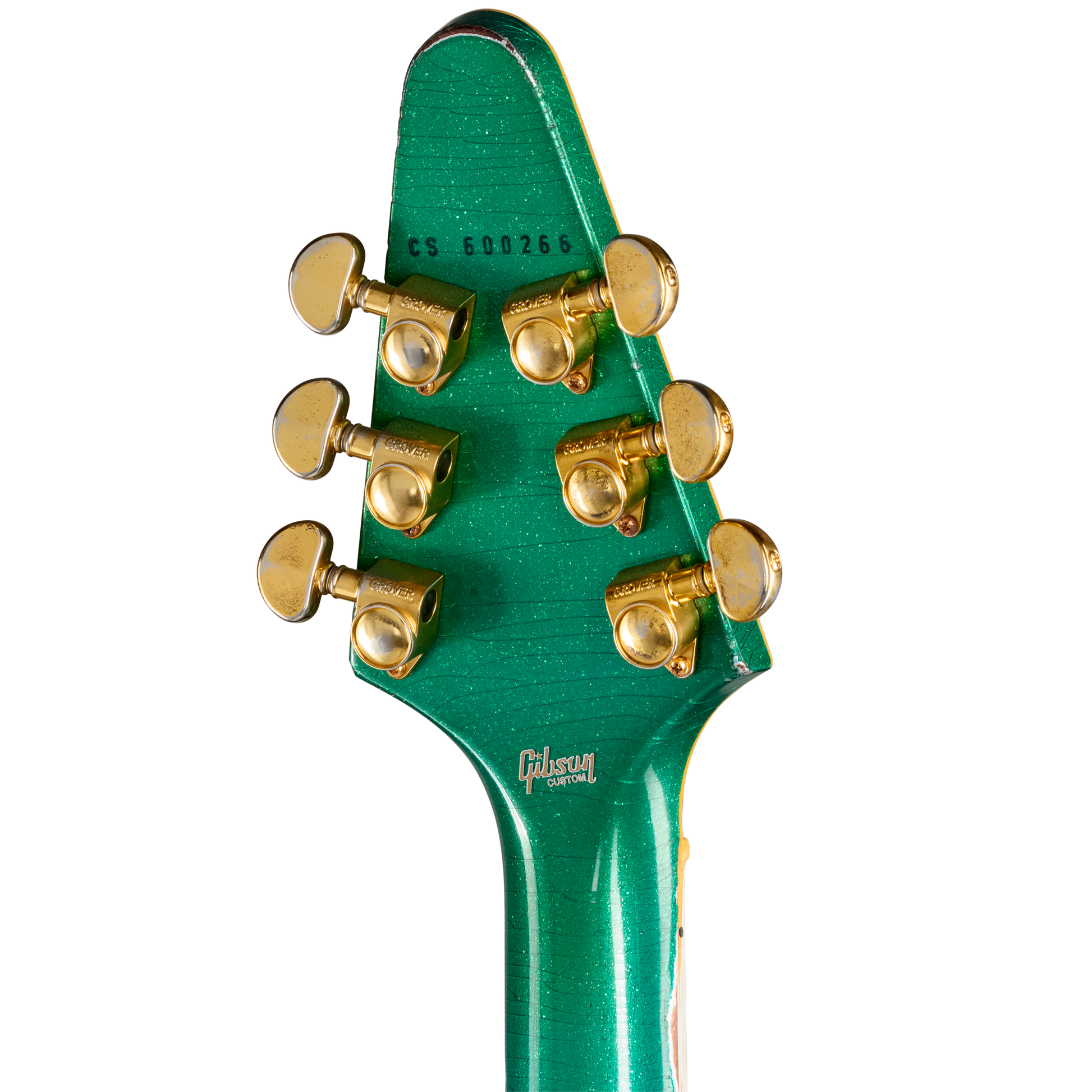 Gibson Custom LE Flying V Custom, Heavy Aged, Teal Sparkle