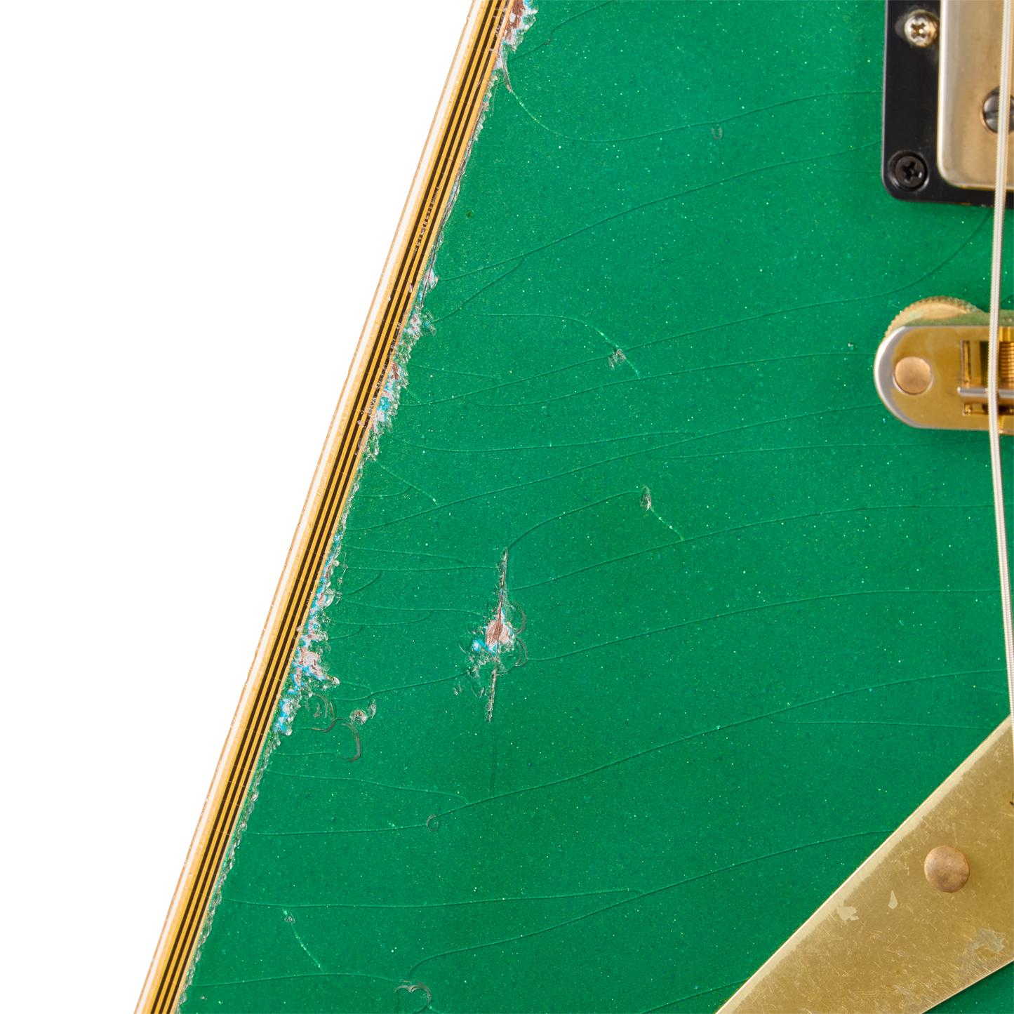 Gibson Custom LE Flying V Custom, Heavy Aged, Teal Sparkle