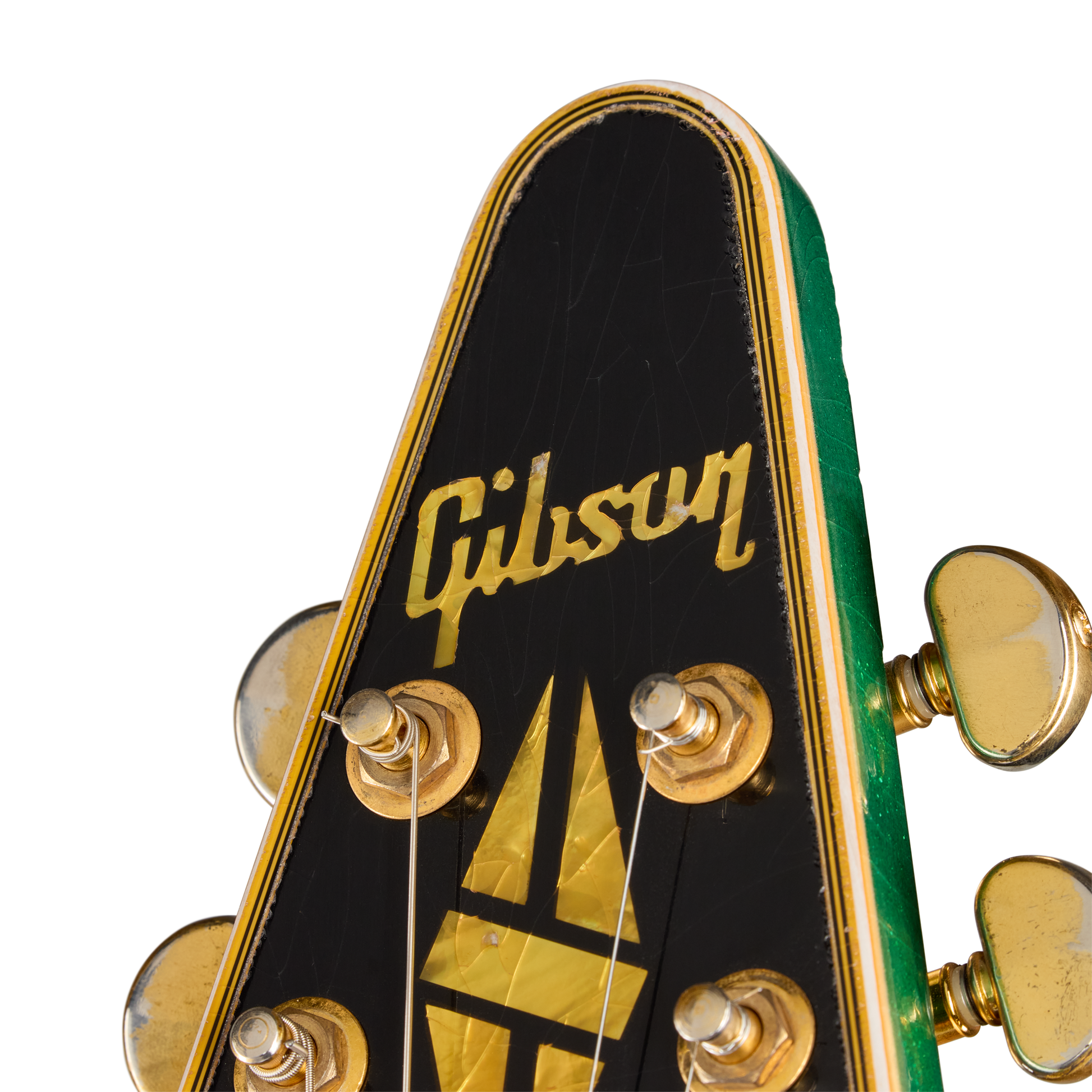 Gibson Custom LE Flying V Custom, Heavy Aged, Teal Sparkle