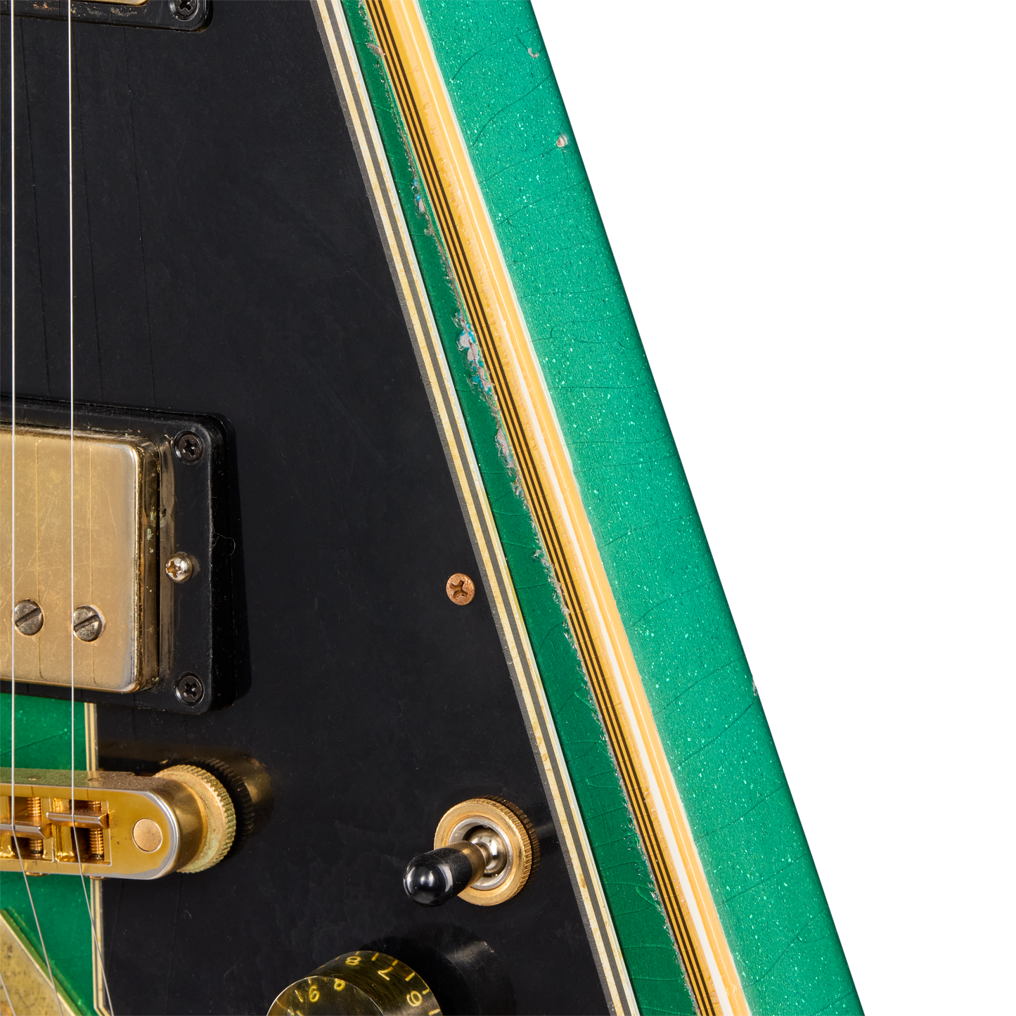 Gibson Custom LE Flying V Custom, Heavy Aged, Teal Sparkle