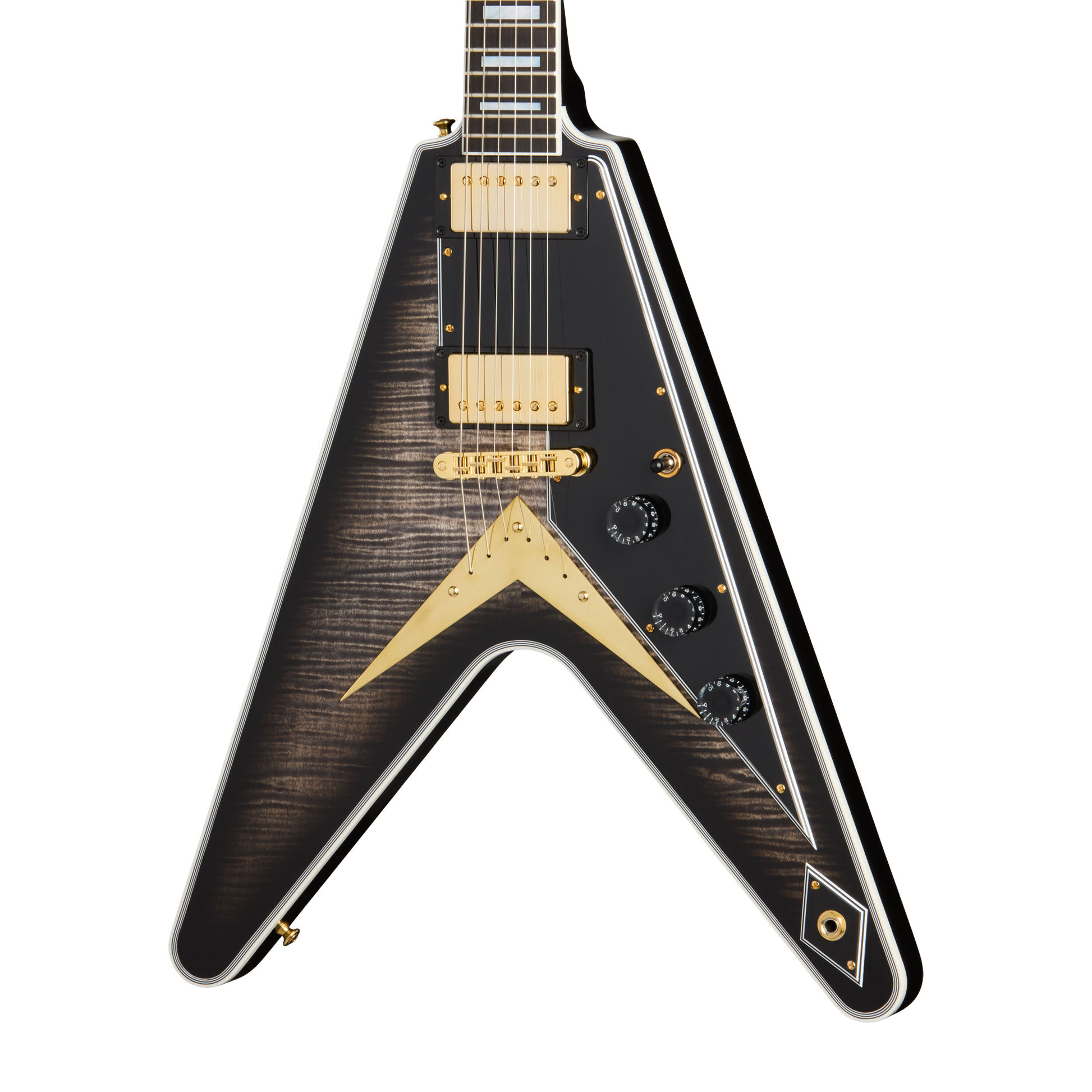 Gibson Custom Flying V Custom Figured Top, VOS, Cobra Burst