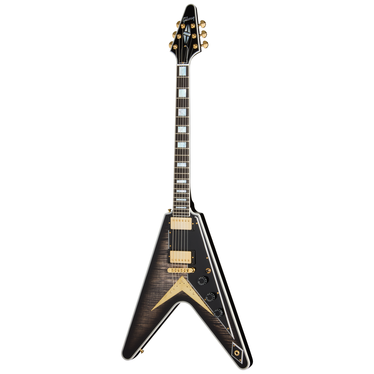 Gibson Custom Flying V Custom Figured Top, VOS, Cobra Burst