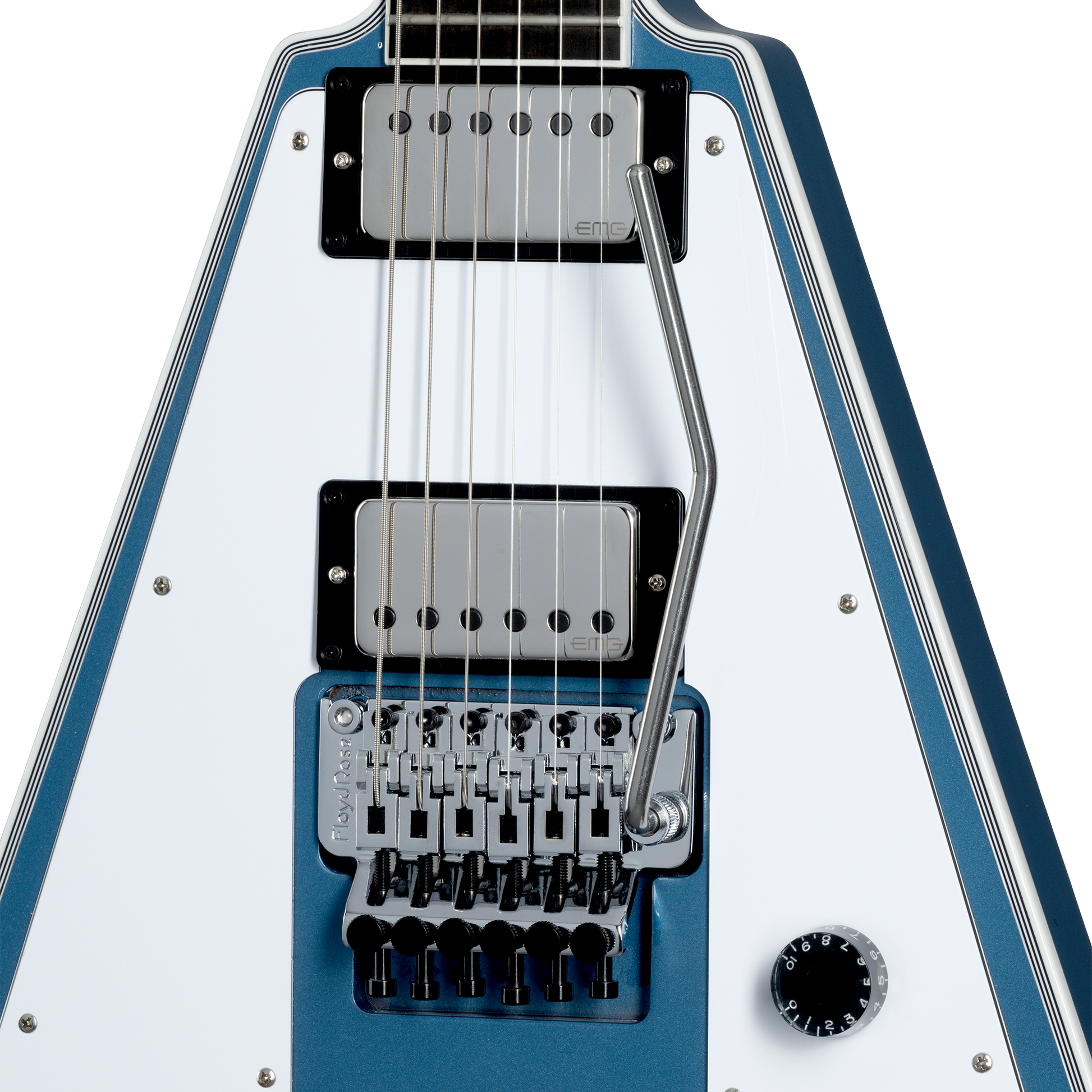 Gibson Custom Richie Faulkner Flying V Custom, Pelham Blue