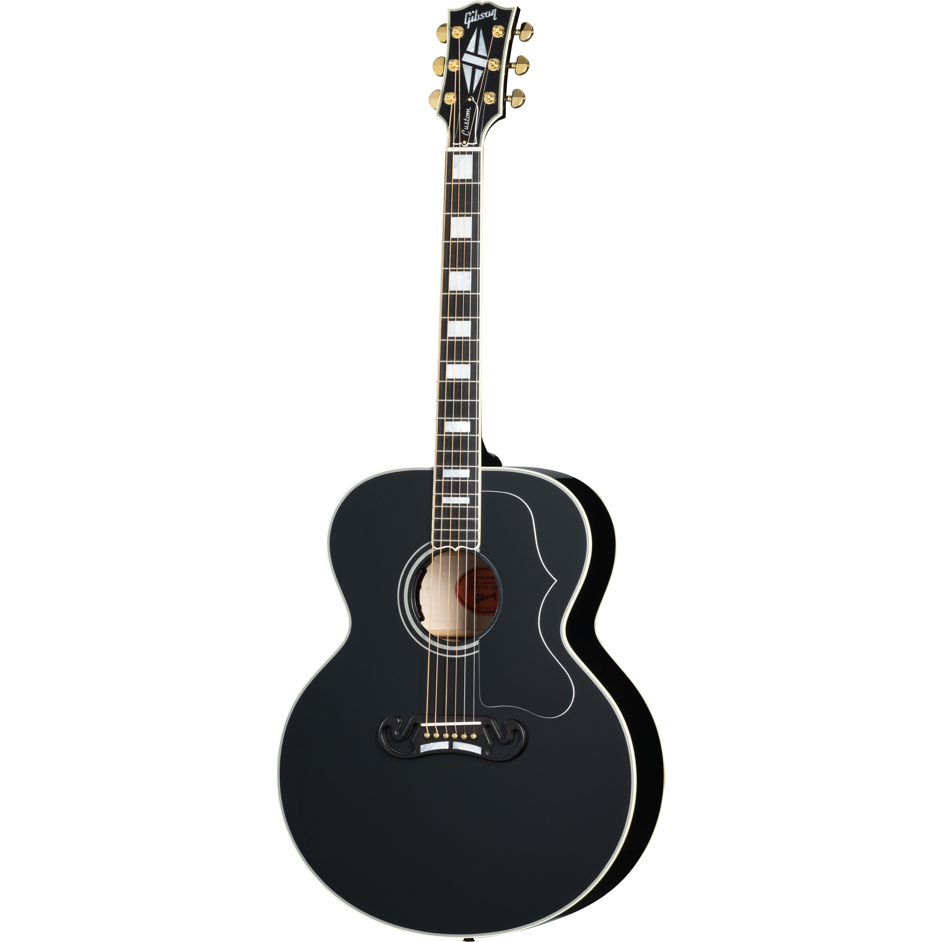 Gibson SJ-200 Custom Acoustic Electric Guitar - Ebony
