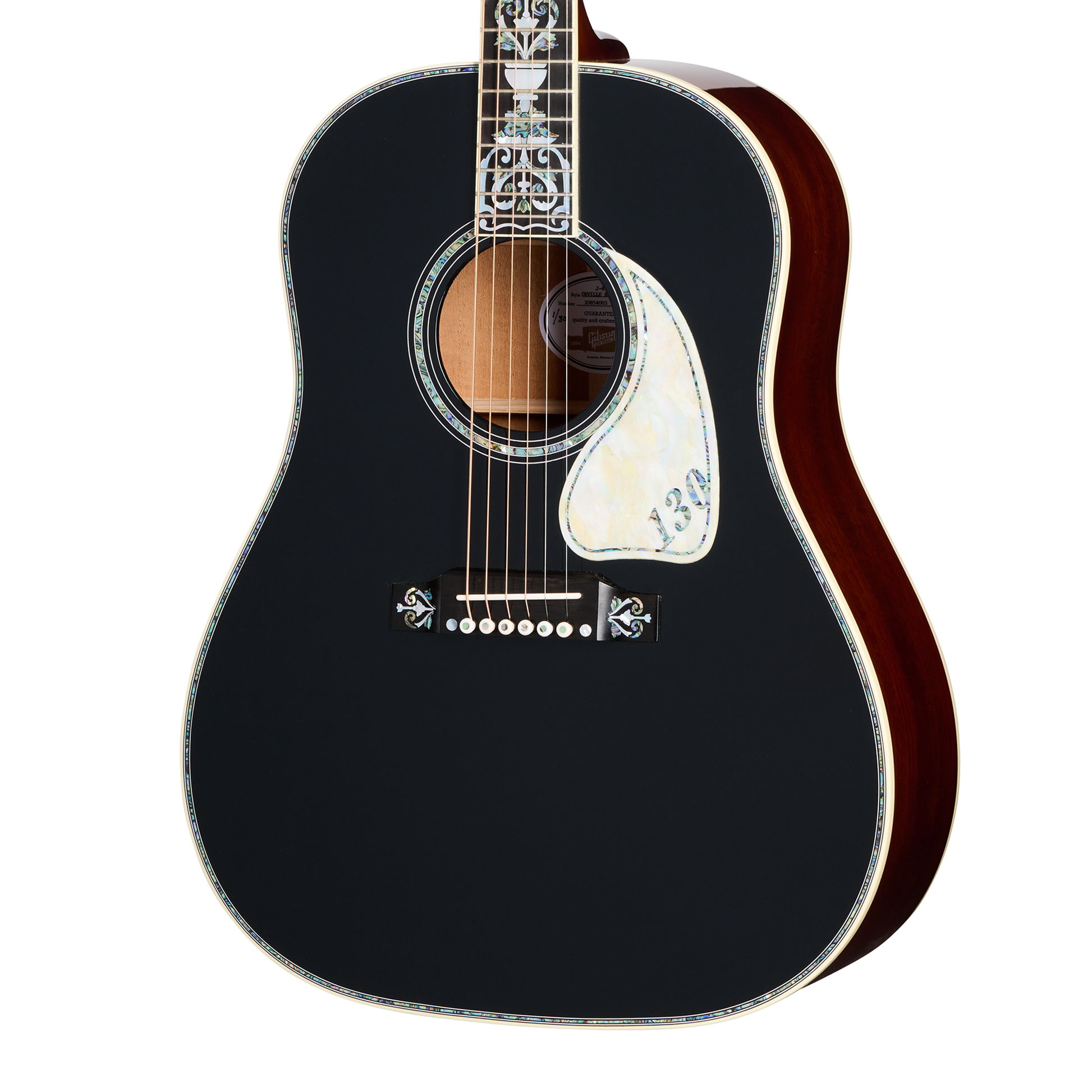 Gibson Custom J-45 Orville Artisan 130th Anniversary Limited Edition, Ebony, Exclusive