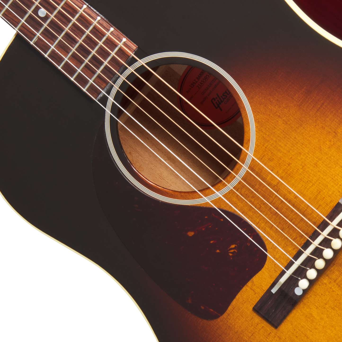 Gibson Custom 1942 Banner J-45 Reissue, Left-Handed, Vintage Sunburst