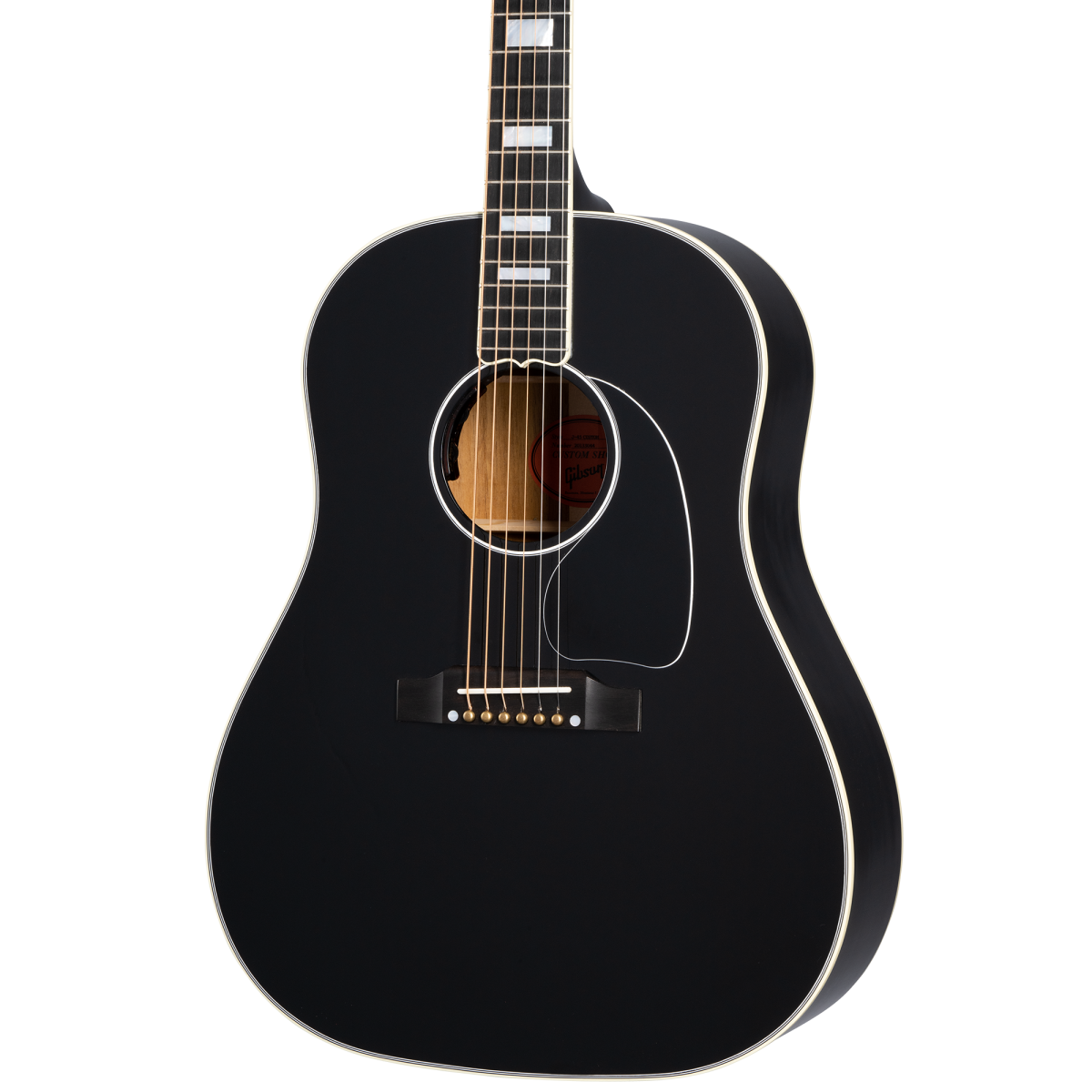 Gibson J-45 Custom Acoustic Guitar - Ebony