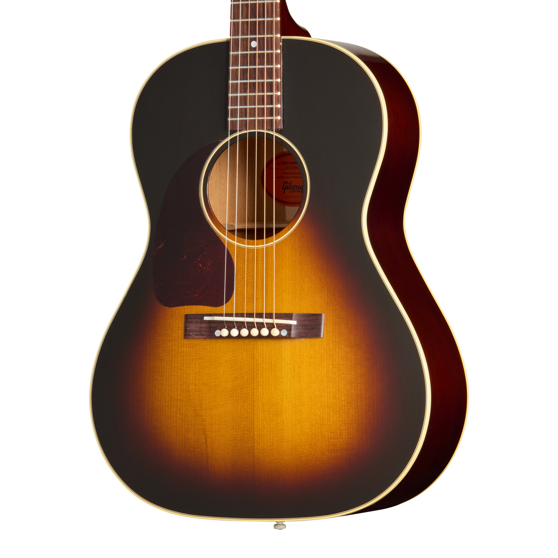 Gibson Custom 1942 Banner LG-2 Reissue, Left-Handed, Vintage Sunburst