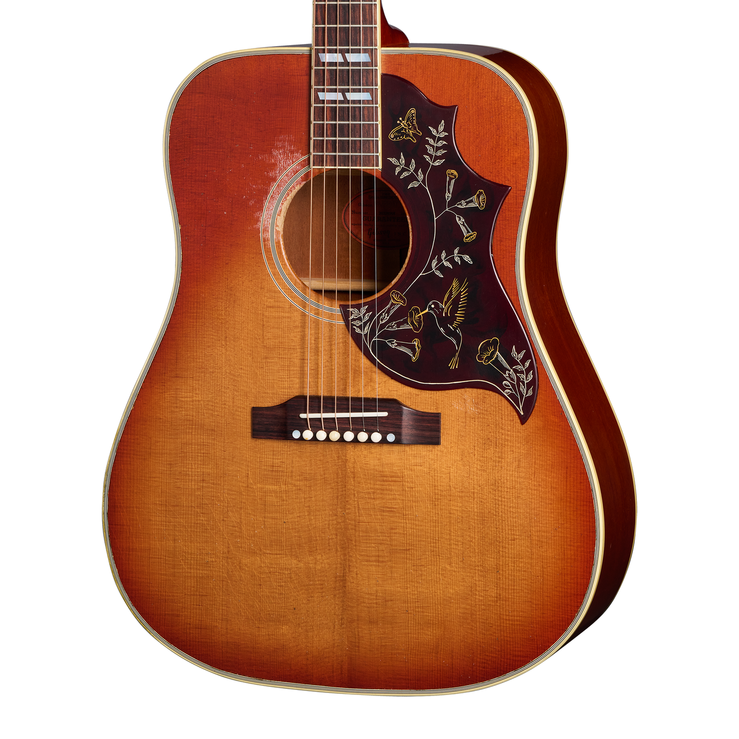Gibson Custom 1960 Hummingbird Reissue, Heavy Aged, Washed Cherry Sunburst