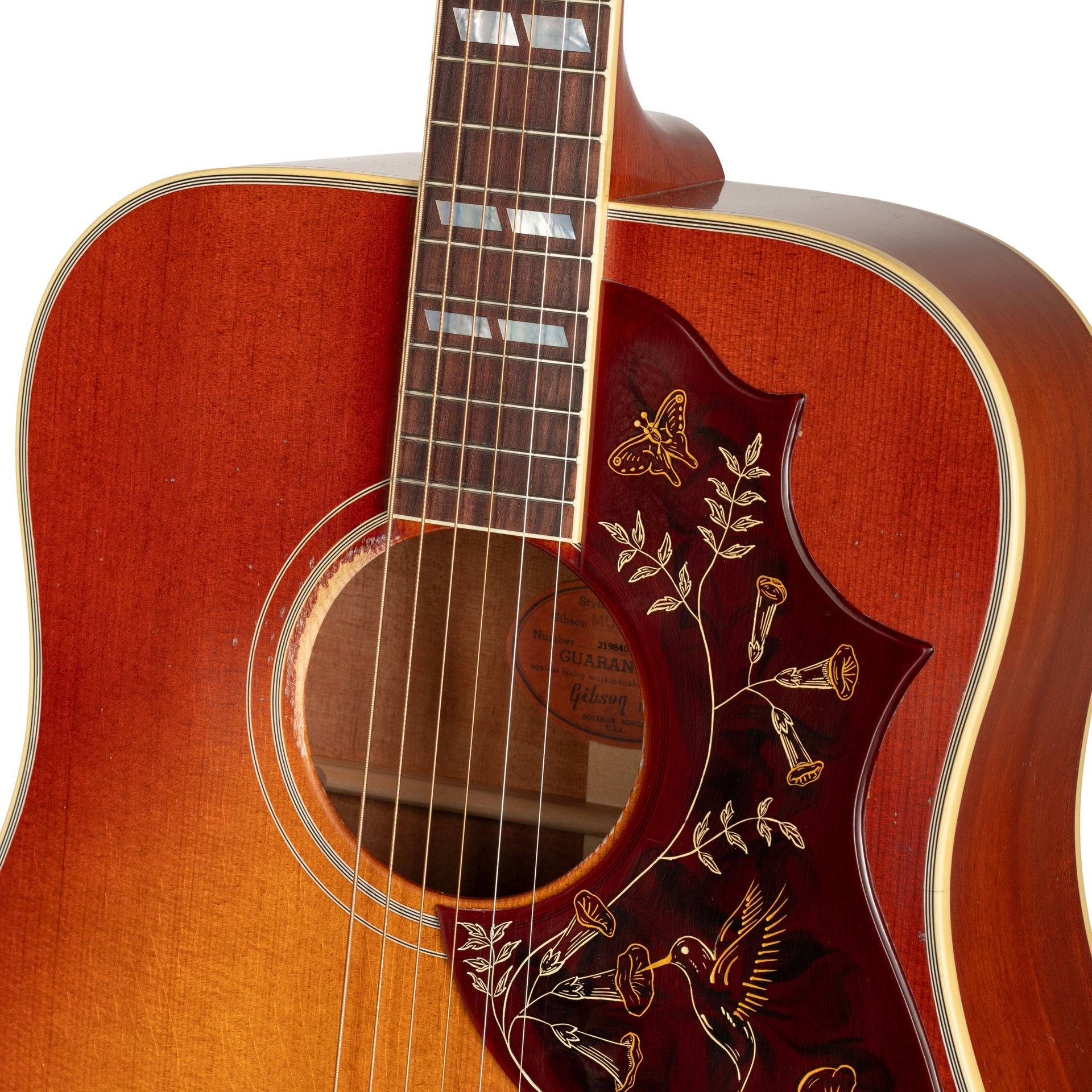Gibson 1960 Hummingbird Acoustic Guitar - Heritage Cherry Sunburst Light Aged