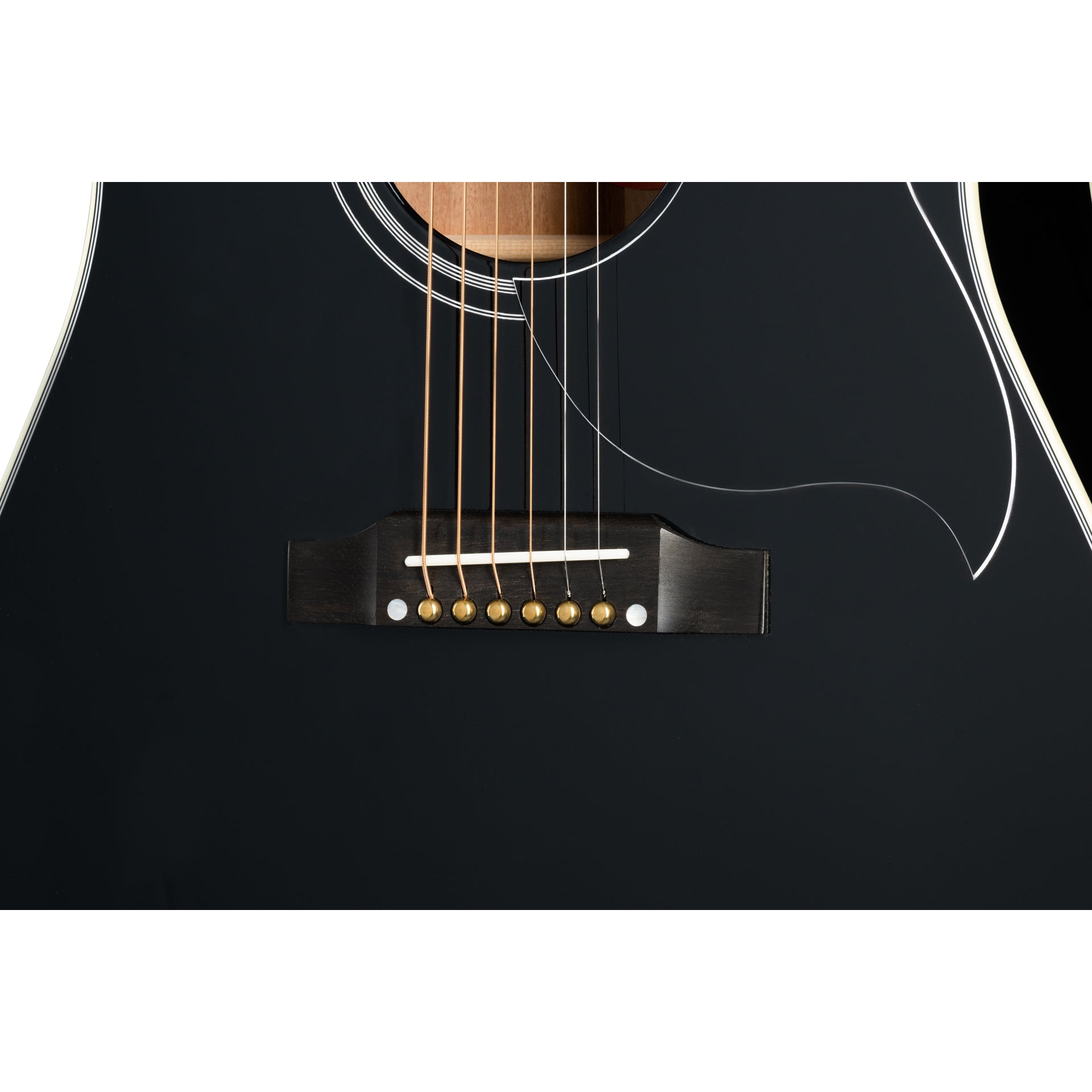 Gibson Hummingbird Custom 6 String Acoustic Electric Guitar - Ebony
