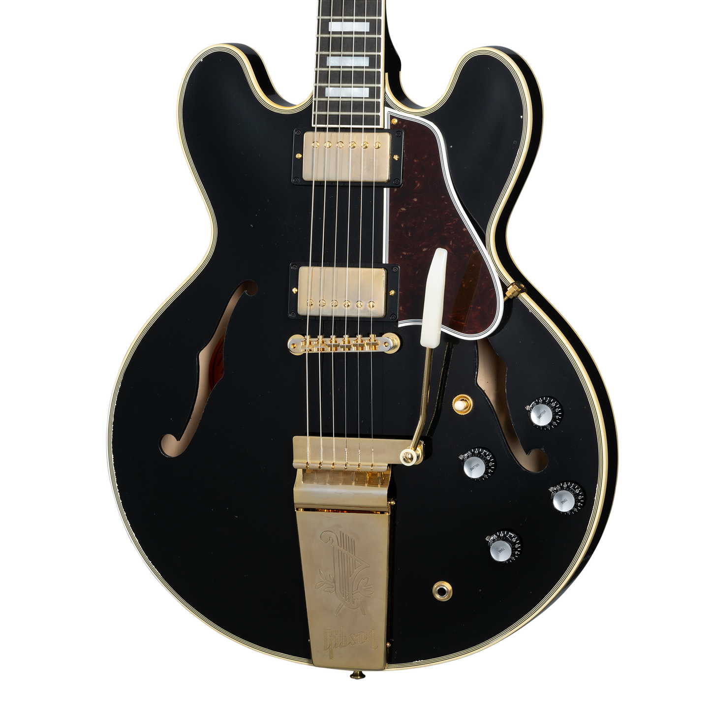 Gibson Custom 60s ES-355 Reissue Maestro Vibrola, Light Aged, Ebony
