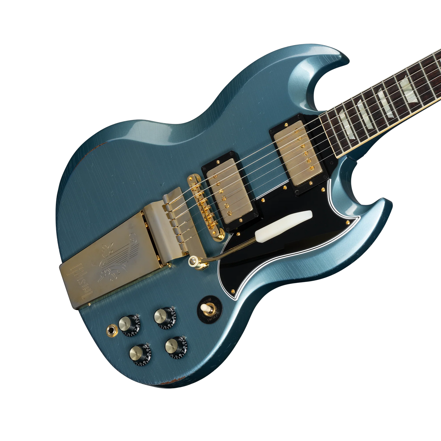 Gibson Custom 1964 SG Standard Reissue with Maestro, Light Aged, Antique Pelham Blue