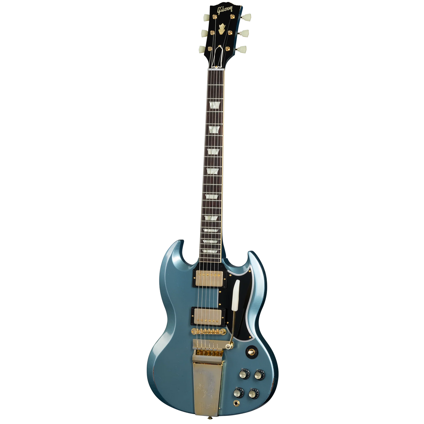 Gibson Custom 1964 SG Standard Reissue with Maestro, Light Aged, Antique Pelham Blue