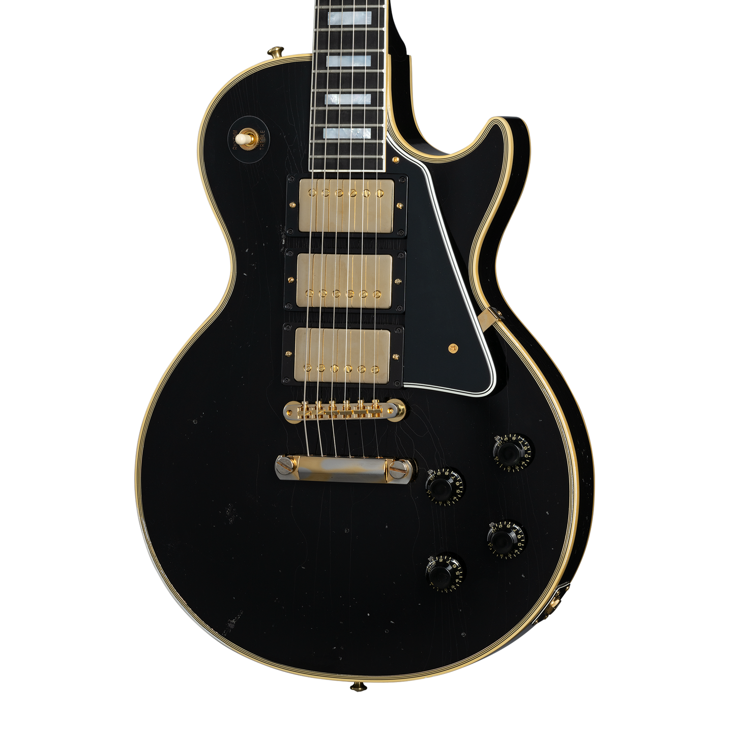 Gibson Custom 1957 Les Paul Custom Reissue 3-Pickup, Light Aged, Ebony