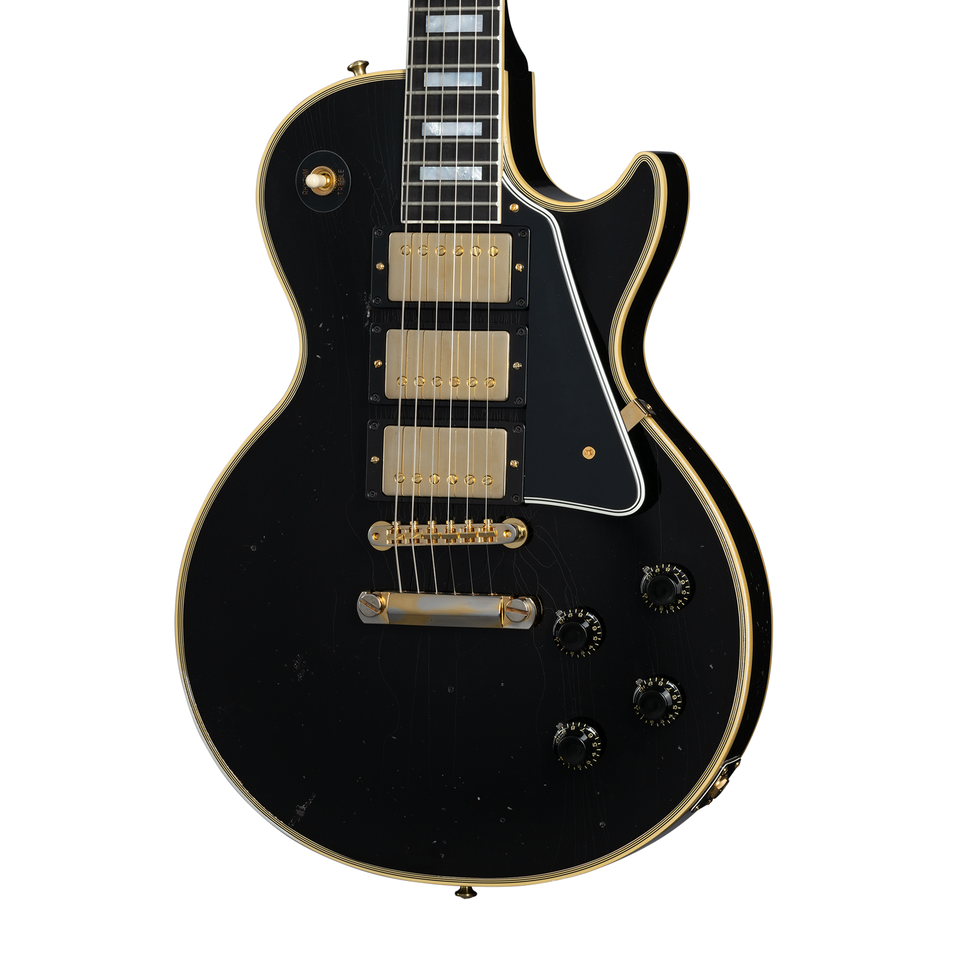 Gibson Custom 1957 Les Paul Custom Reissue 3-Pickup, Light Aged, Ebony