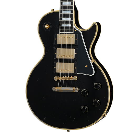 Gibson Custom 1957 Les Paul Custom Reissue 3-Pickup, Light Aged, Ebony