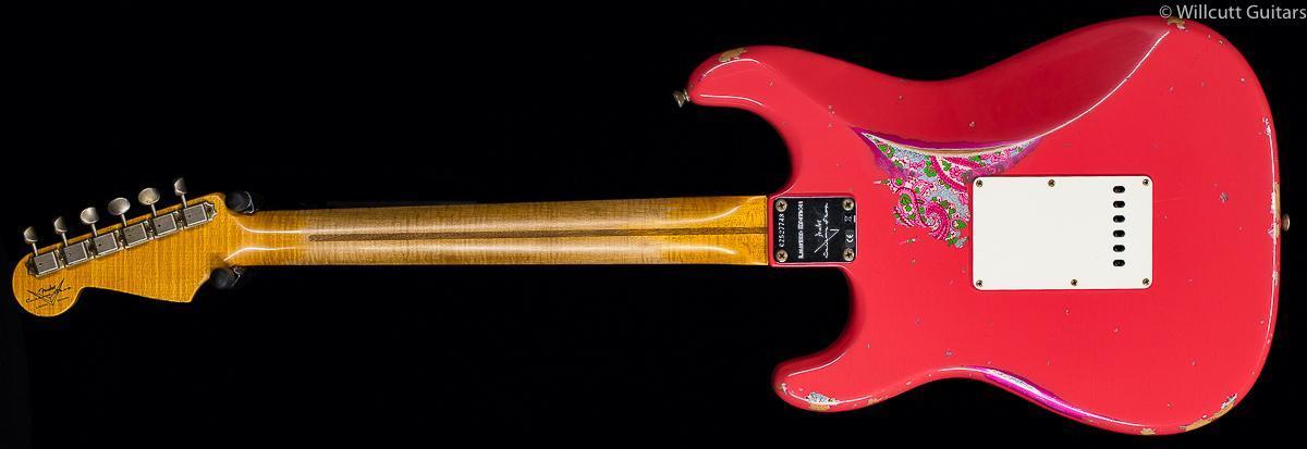 Fender Custom Shop 1957 Strat Heavy Relic Fiesta Red over Pink Paisley