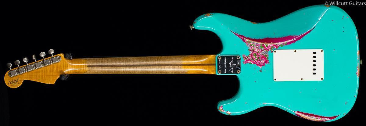 Fender Custom Shop 1957 Strat Heavy Relic Seafoam Green over Pink Paisley