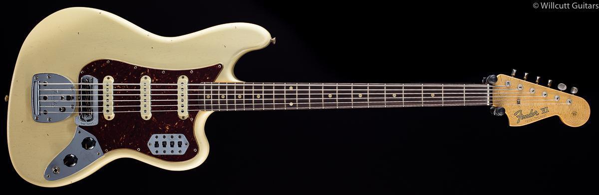 Fender Custom Shop LTD 60's Bass VI Journeyman Relic Aged Vintage White