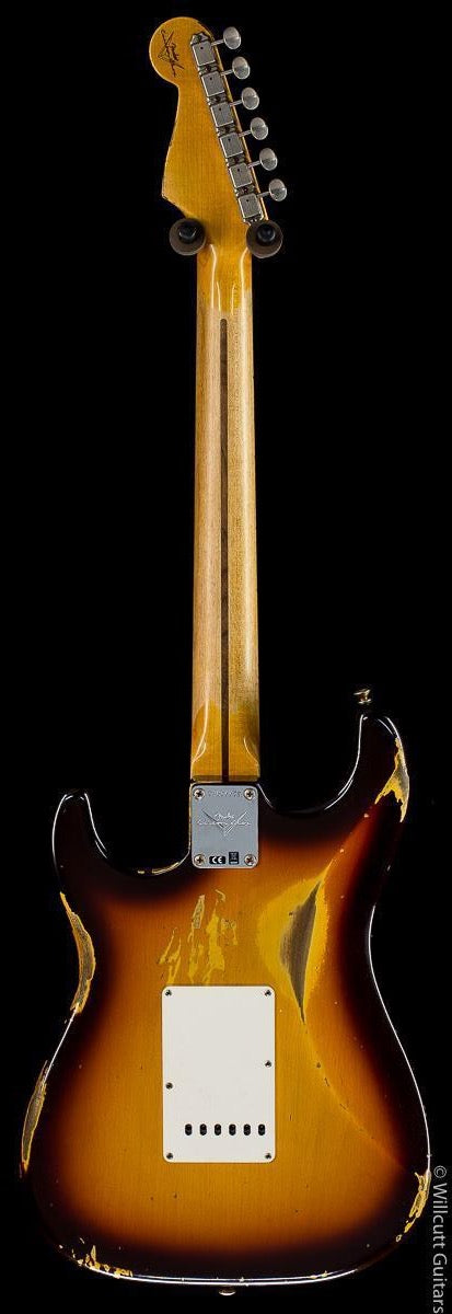 Fender Custom Shop 2019 '59 Stratocaster Heavy Relic Faded Chocolate 3-Color Sunburst
