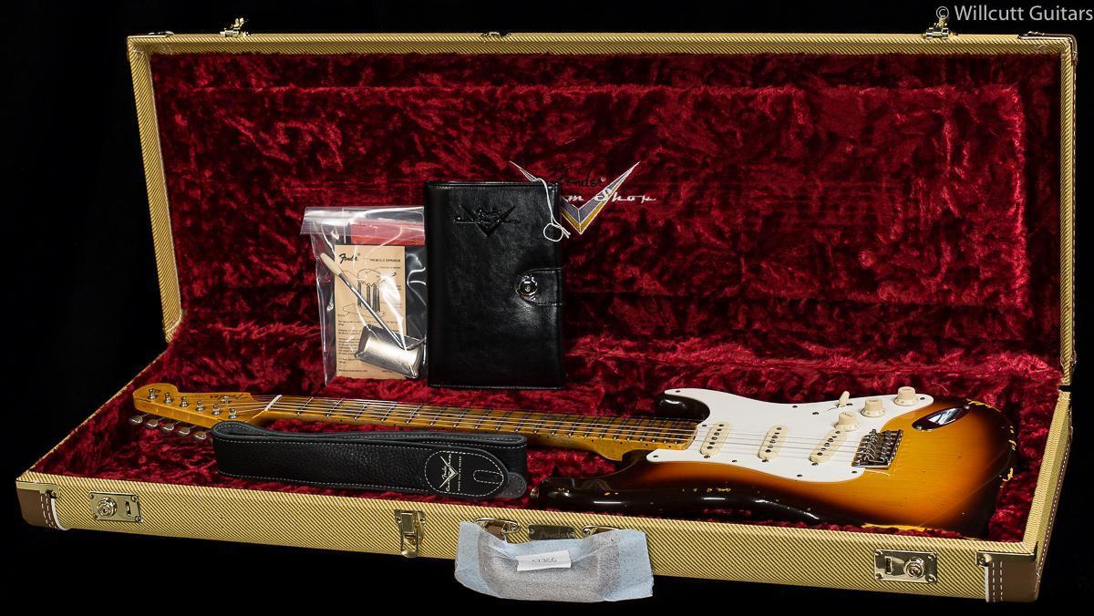 Fender Custom Shop 2019 '59 Stratocaster Heavy Relic Faded Chocolate 3-Color Sunburst