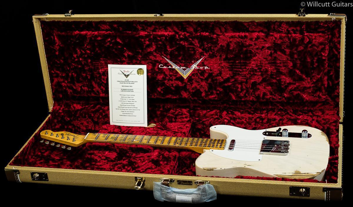 Fender Custom Shop Summer '18 LTD 1954 Tele Heavy Relic Aged White Blonde